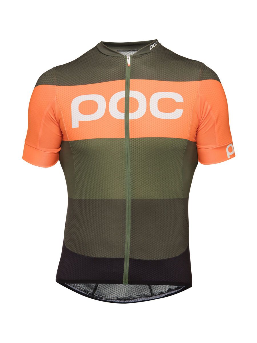 POC Essential Road Logo Jersey, pentlandite multi green - Bild 1