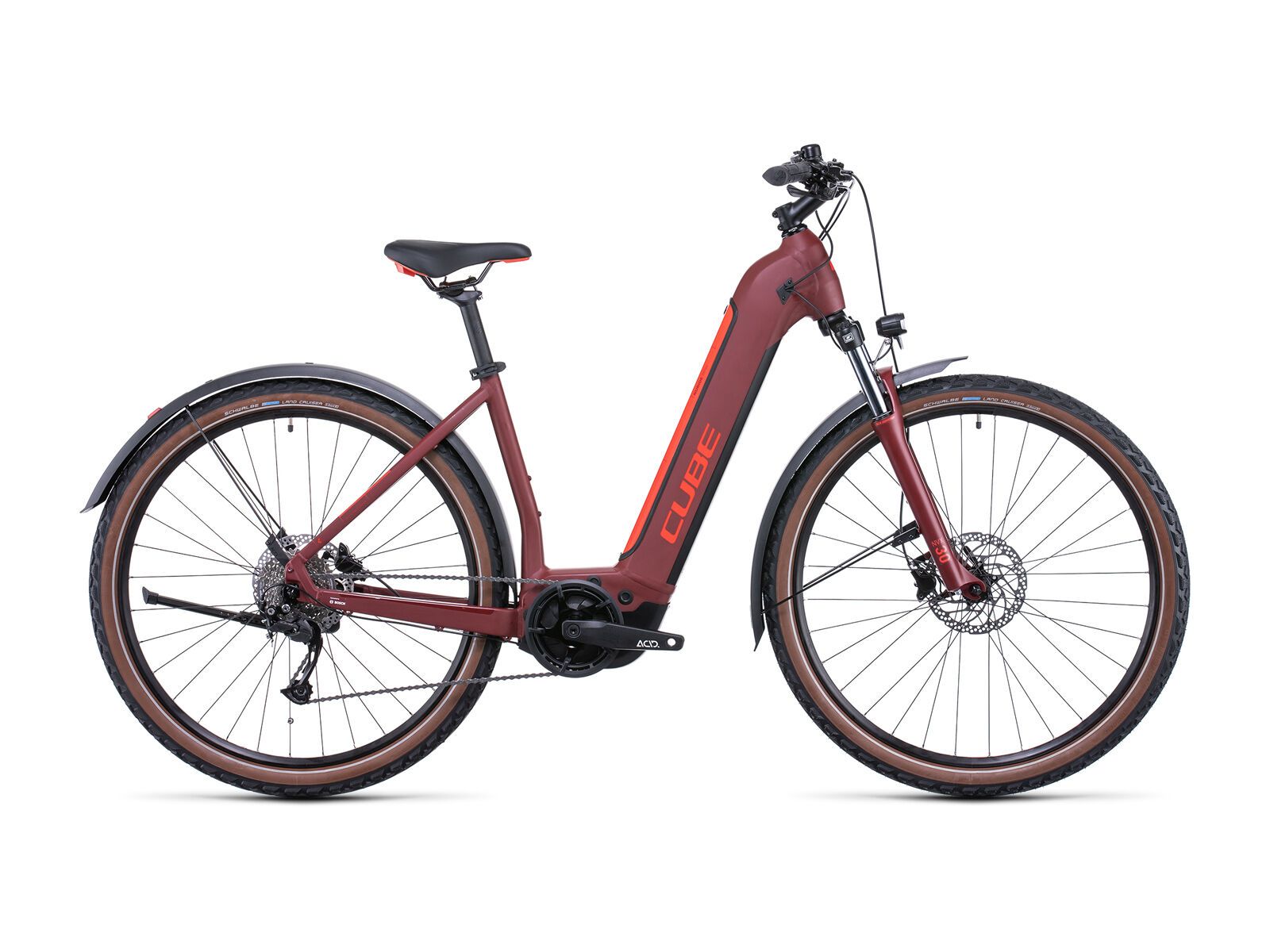 Cube Nuride Hybrid Performance Allroad 625 Easy Entry, darkred´n´red - Bild 1