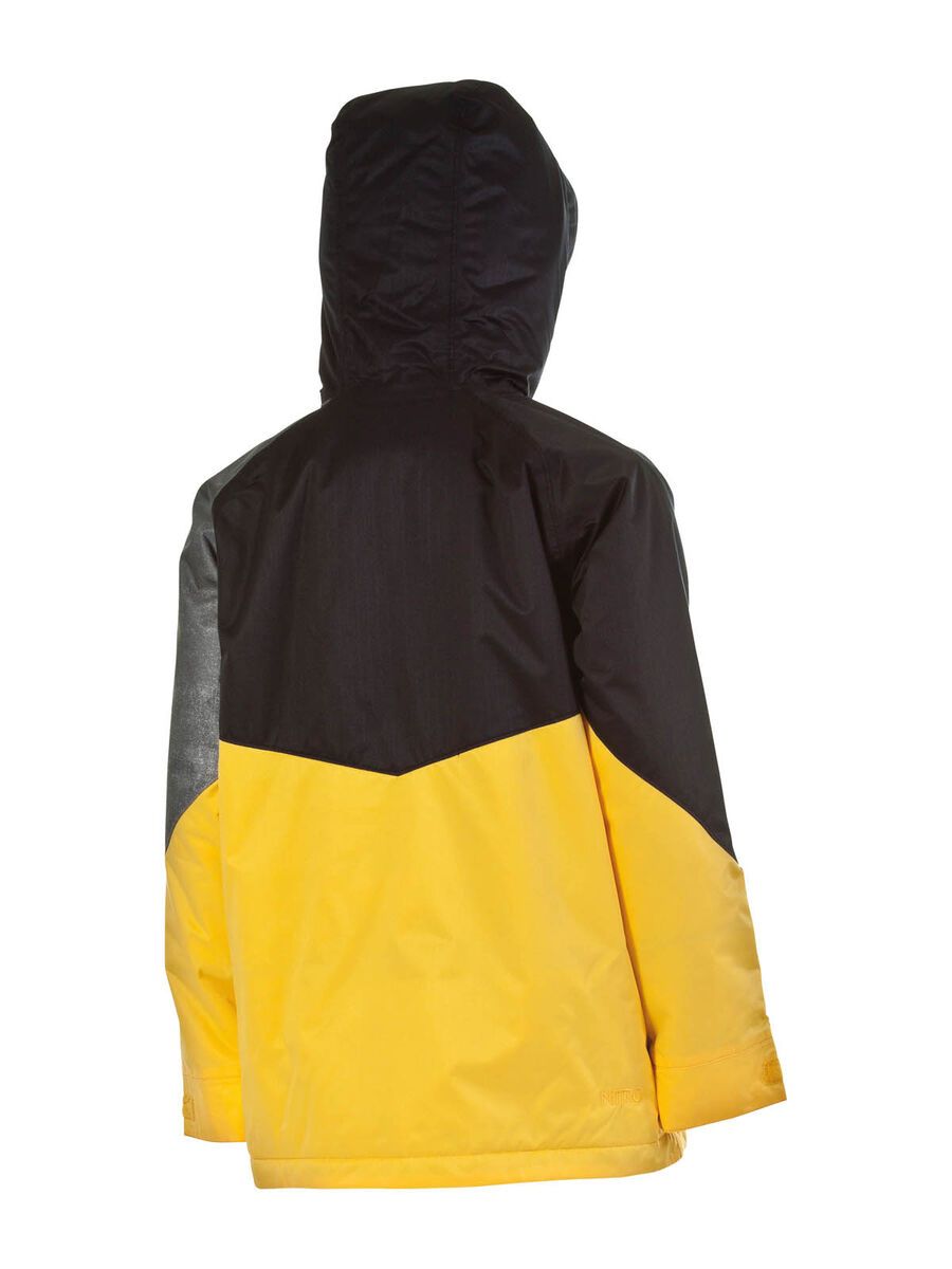 Nitro Boys White Riot Jacket, Black/Yellow/Grey Xerox - Bild 2