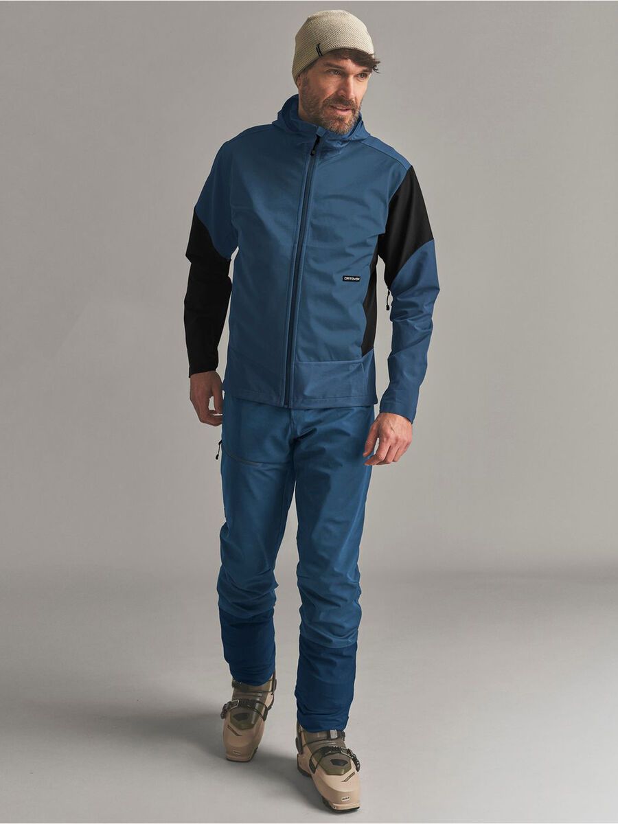Ortovox Ortler Softshell Plus Jacket M, blue nunatak - Bild 3