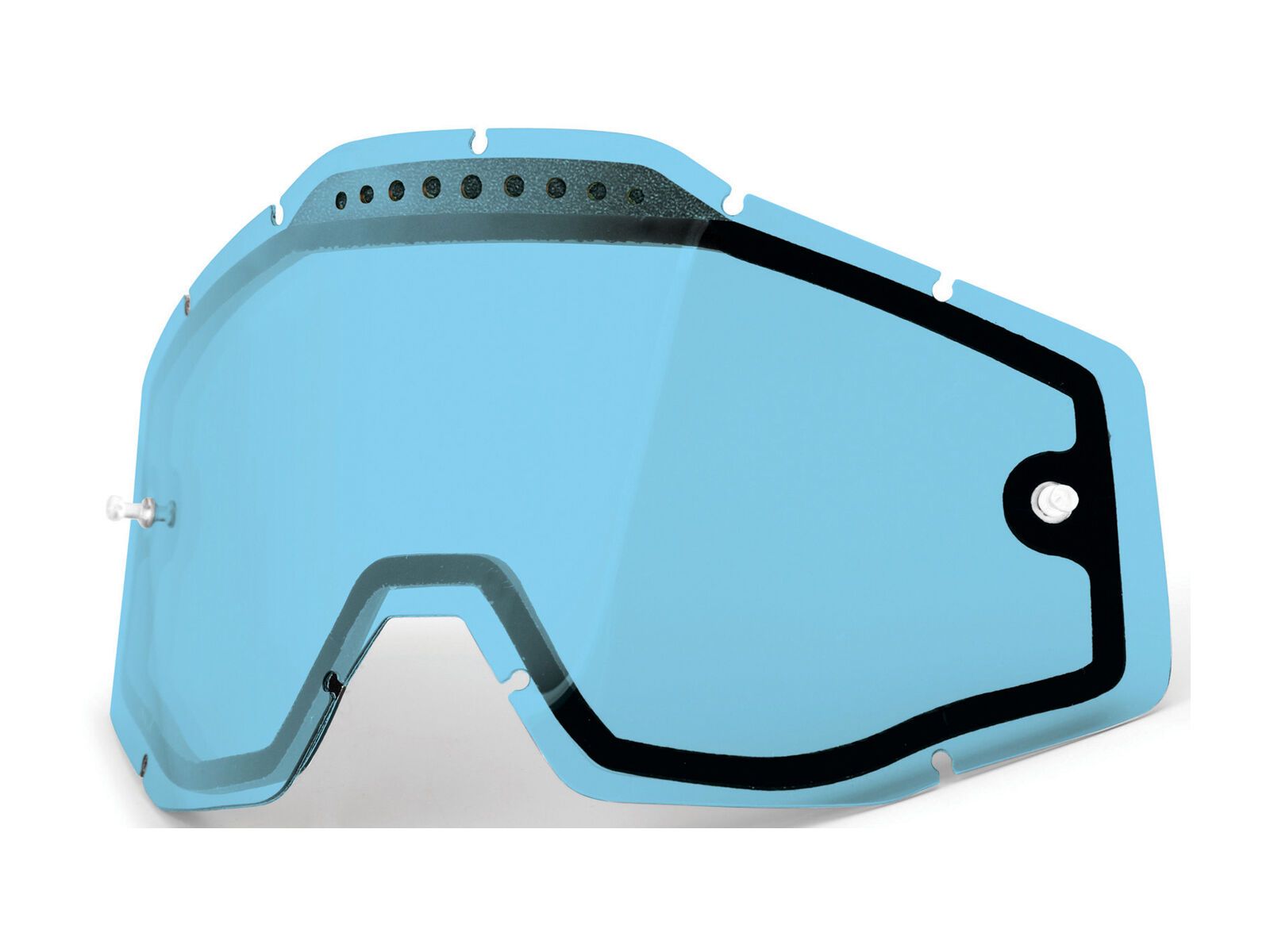 100% Racecraft/Accuri/Strata Vented Dual Replacement Lens, blue - Bild 1