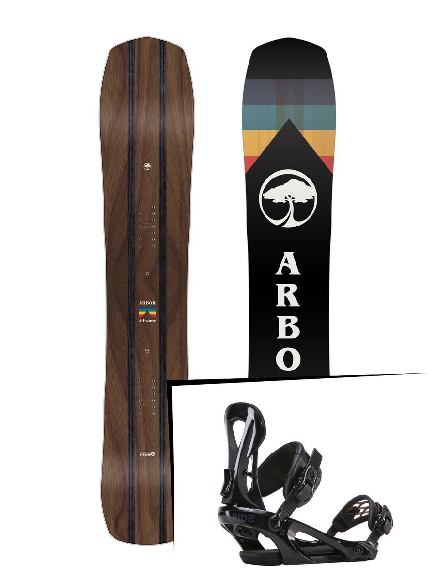 Set: Arbor A-Frame 2019 + Ride LX black - Bild 1