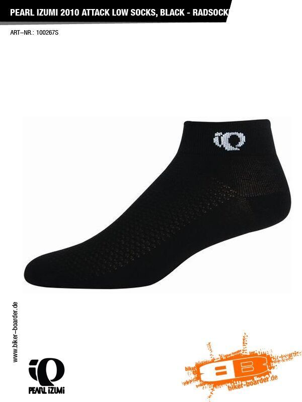 Pearl Izumi Attack Low Socks, Black - Bild 1