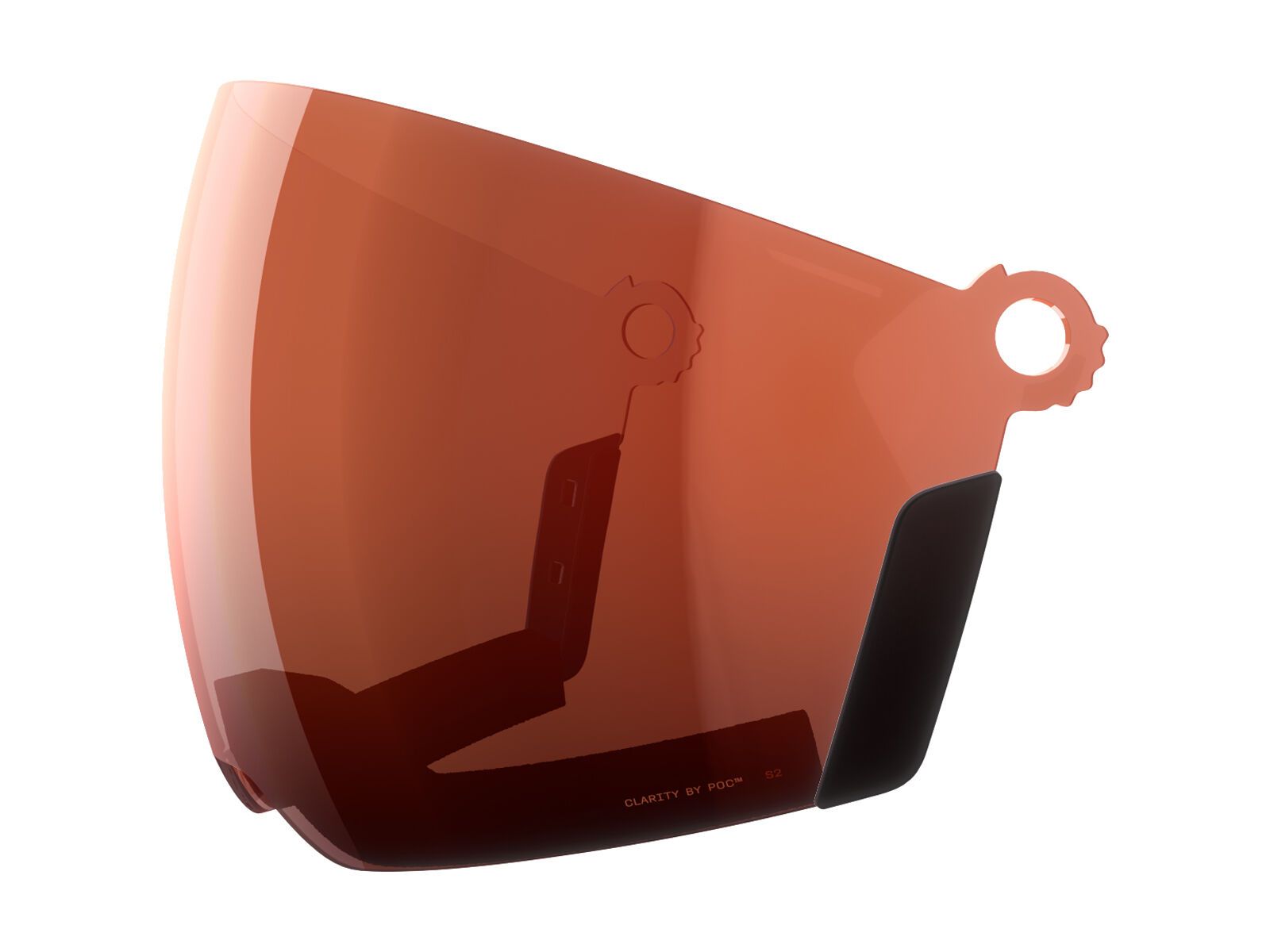 POC POCito Obex Visor Spare Lens, Partly Sunny Light Orange / uranium black - Bild 1