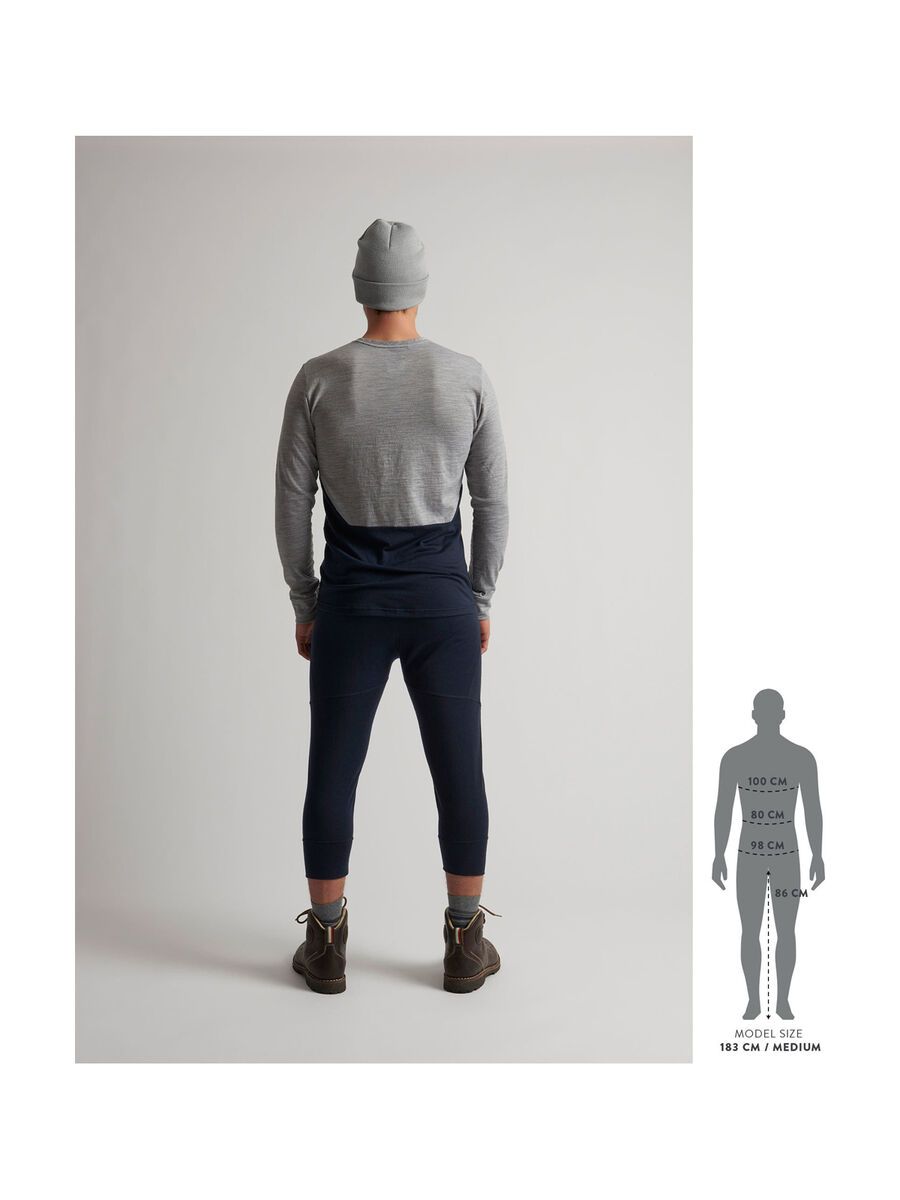 Scott Defined Merino L/SL Men's Shirt, dark blue/light grey melange - Bild 5