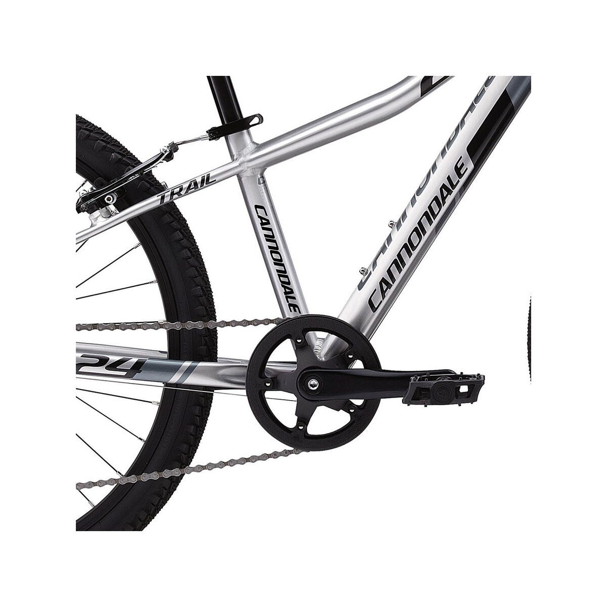 Cannondale Trail , Boys 24Zoll 7Speed, brushed aluminum w/black, gloss - Bild 3