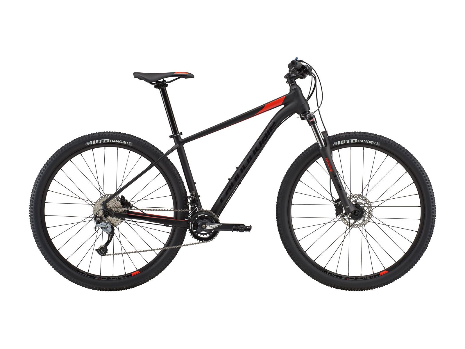Cannondale Trail 6 27.5, matte black w/ gloss black and gloss acid red - matte/gloss (BLK) - Bild 1