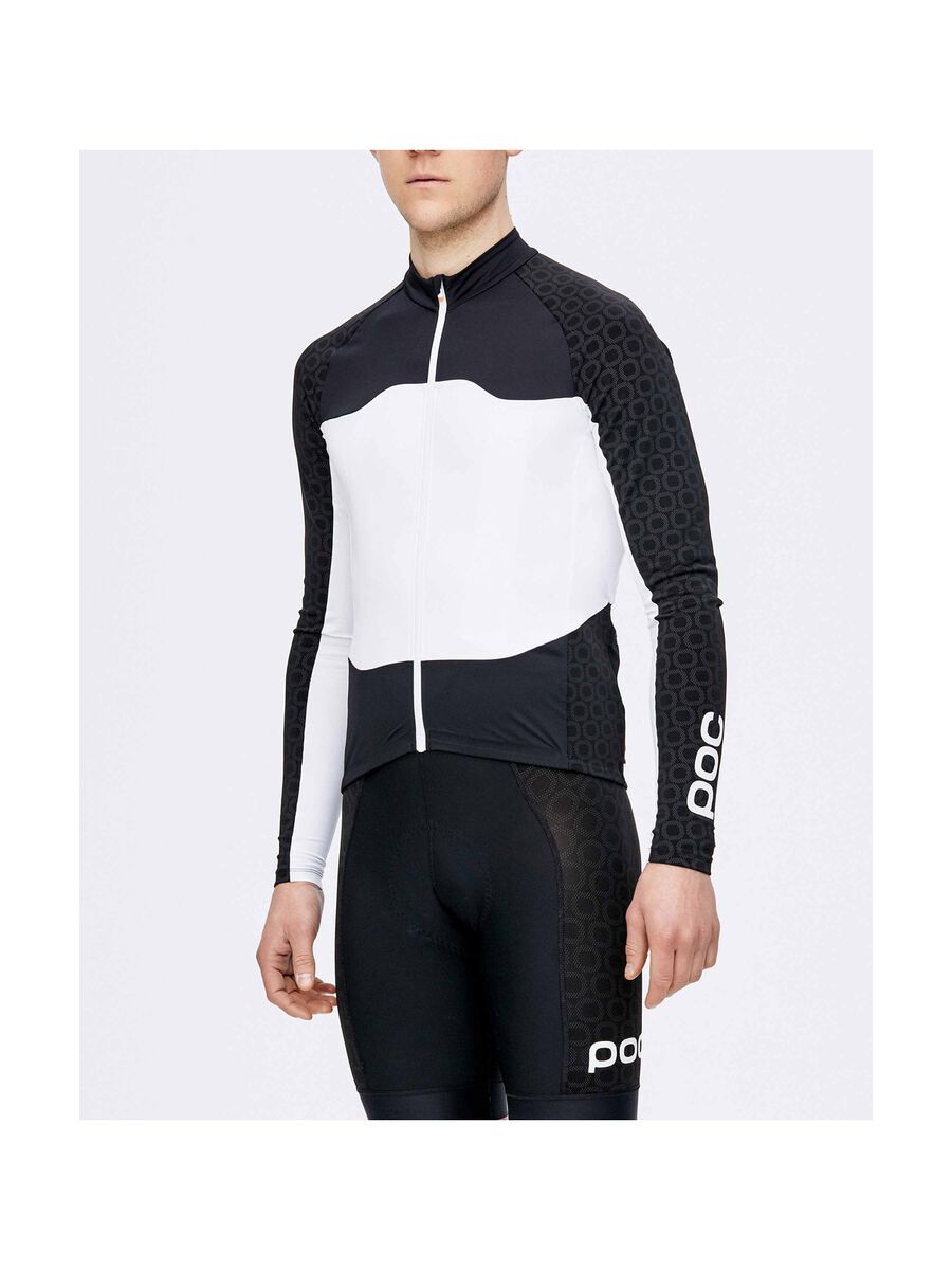 POC AVIP LS Ceramic Jersey, uranium black/hydrogen white - Bild 3
