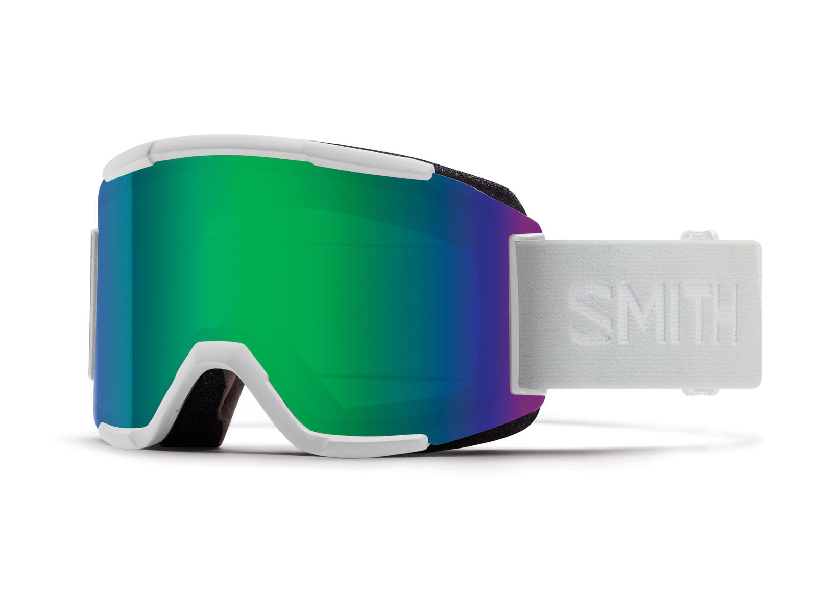 Smith Squad inkl. WS, white vapor/Lens: green sol-x mirror - Bild 1