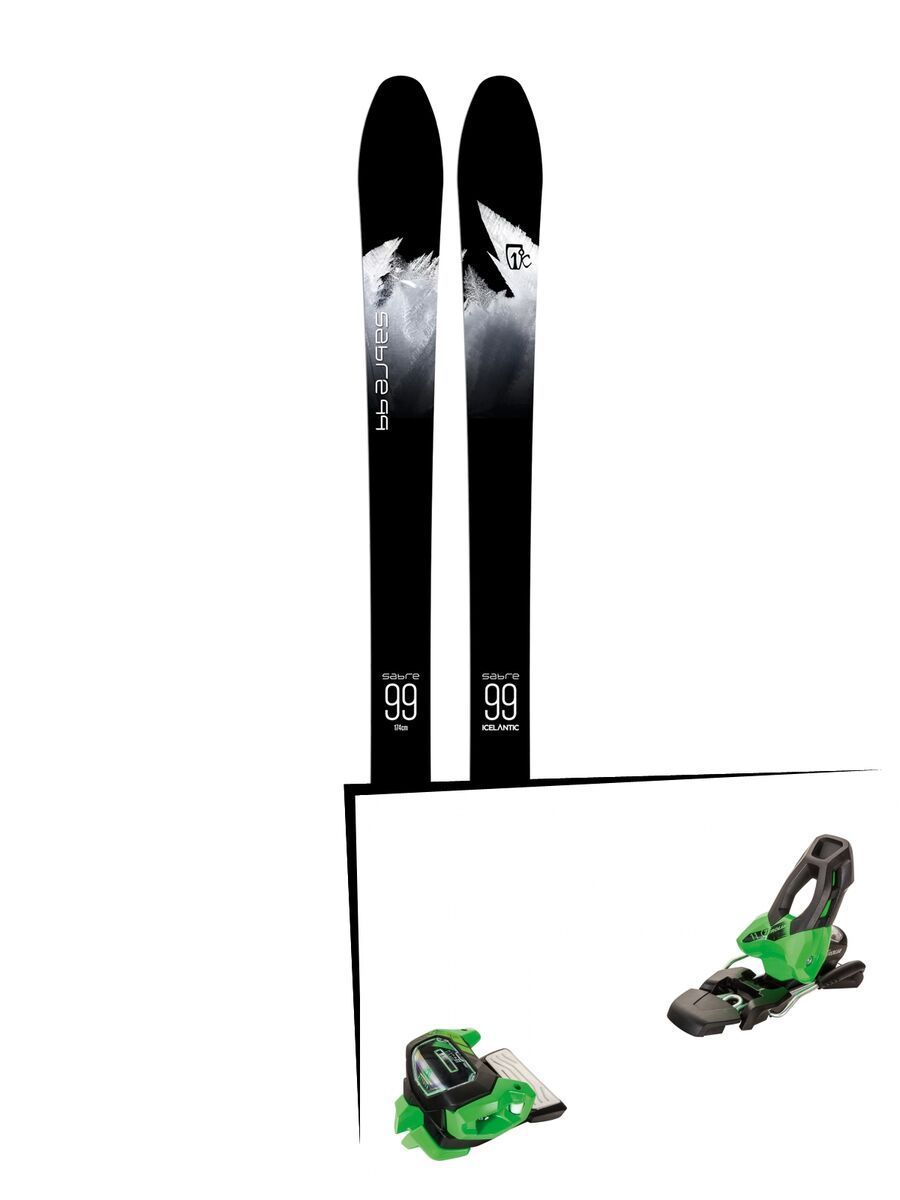 Set: Icelantic Sabre 99 2018 + Tyrolia Attack² 11 GW green - Bild 1