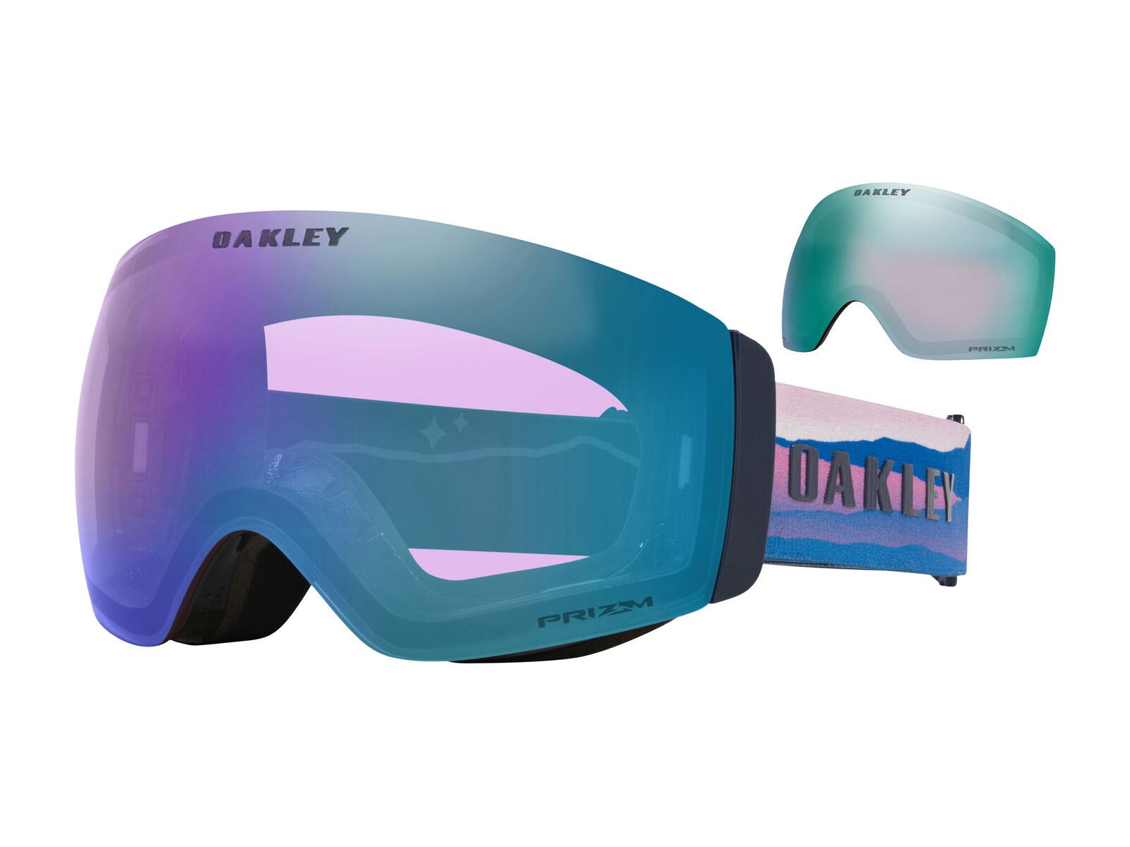 Oakley Flight Deck Pro M Mikaela Shiffrin Sign., Prizm Snow Iced Iridium & Sapphire Iridium - Bild 1
