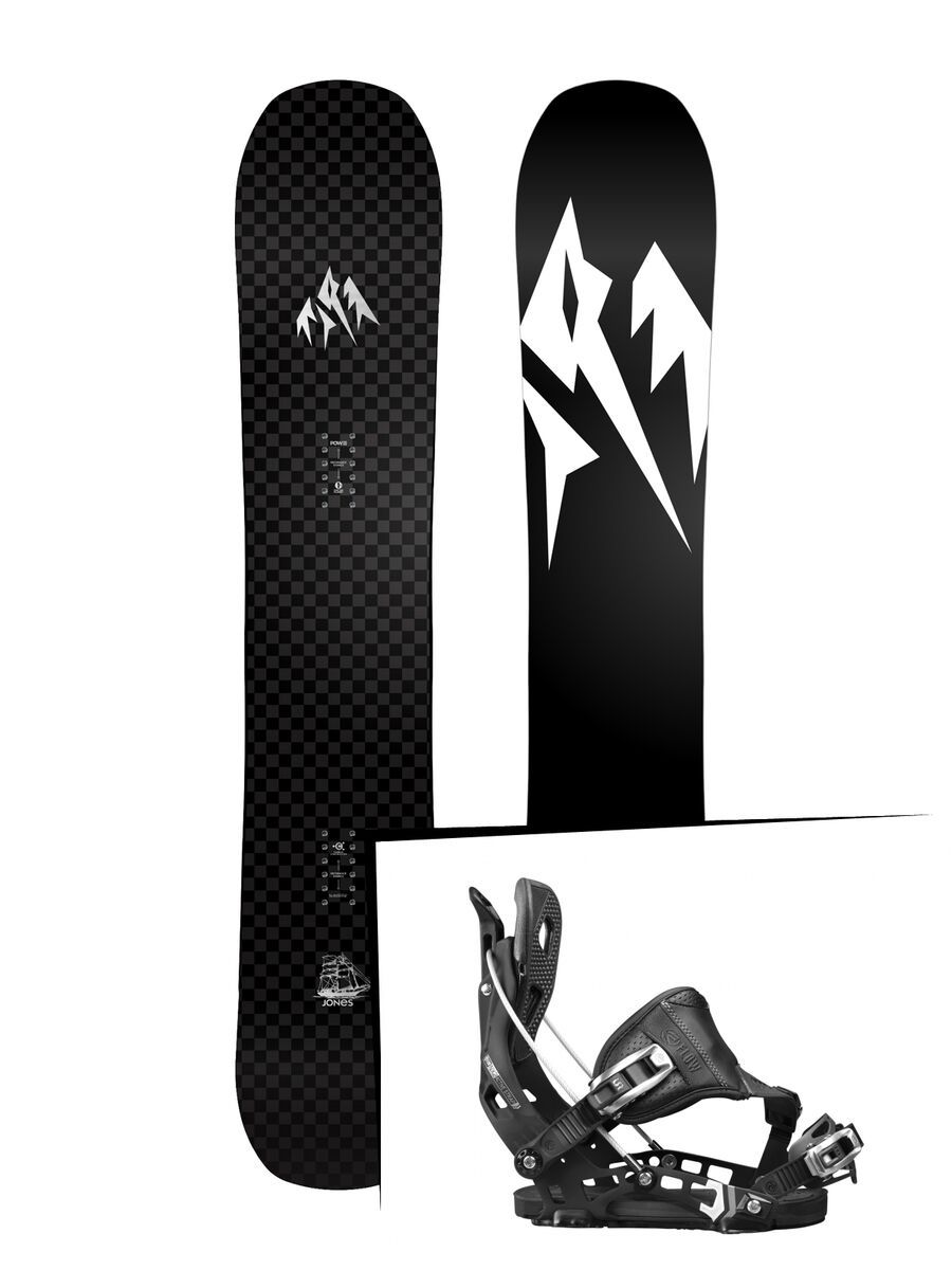 Set: Jones Carbon Flagship 2017 + Flow NX2 Hybrid (1718336S) - Bild 1