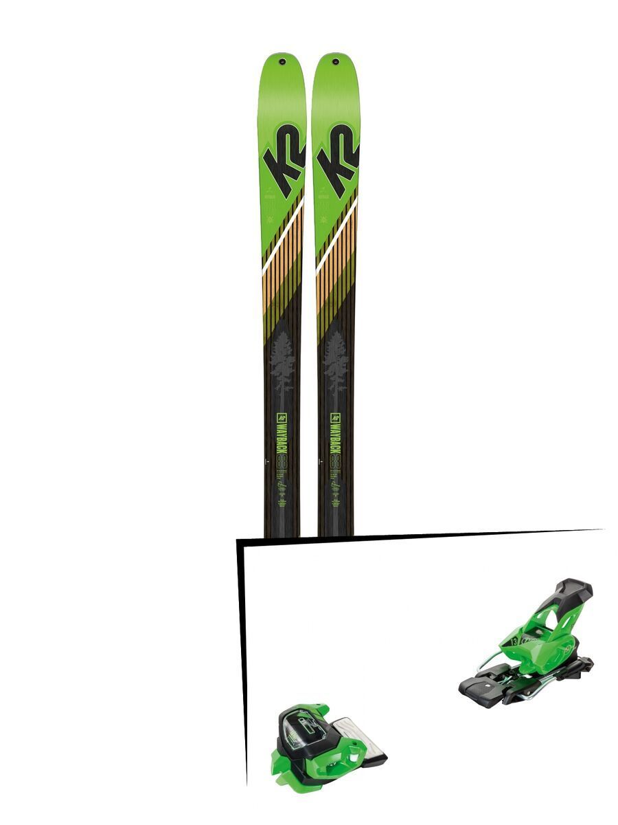 Set: K2 SKI Wayback 88 2019 + Tyrolia Attack² 13 GW green - Bild 1