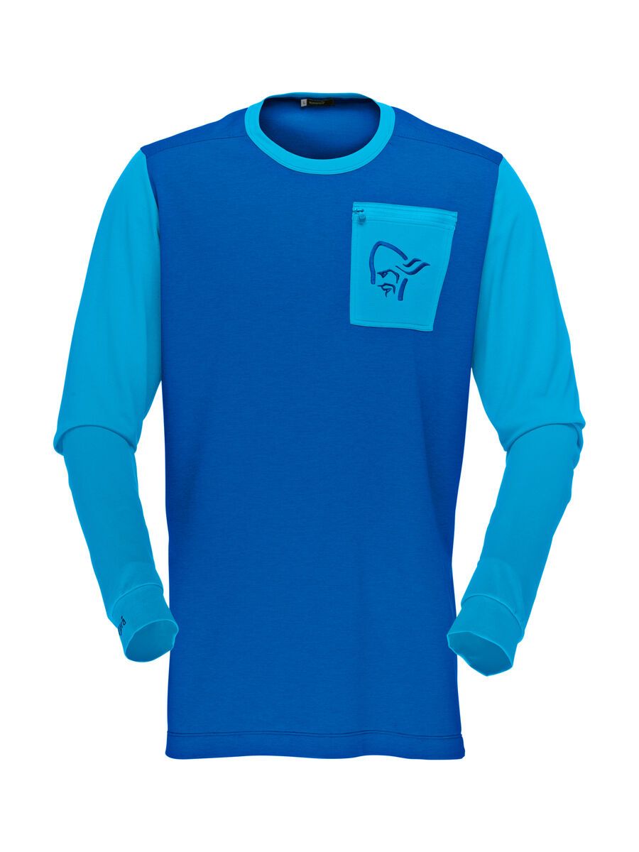 Norrona Fjørå Equaliser Lightweight Longsleeve, electric blue - Bild 1