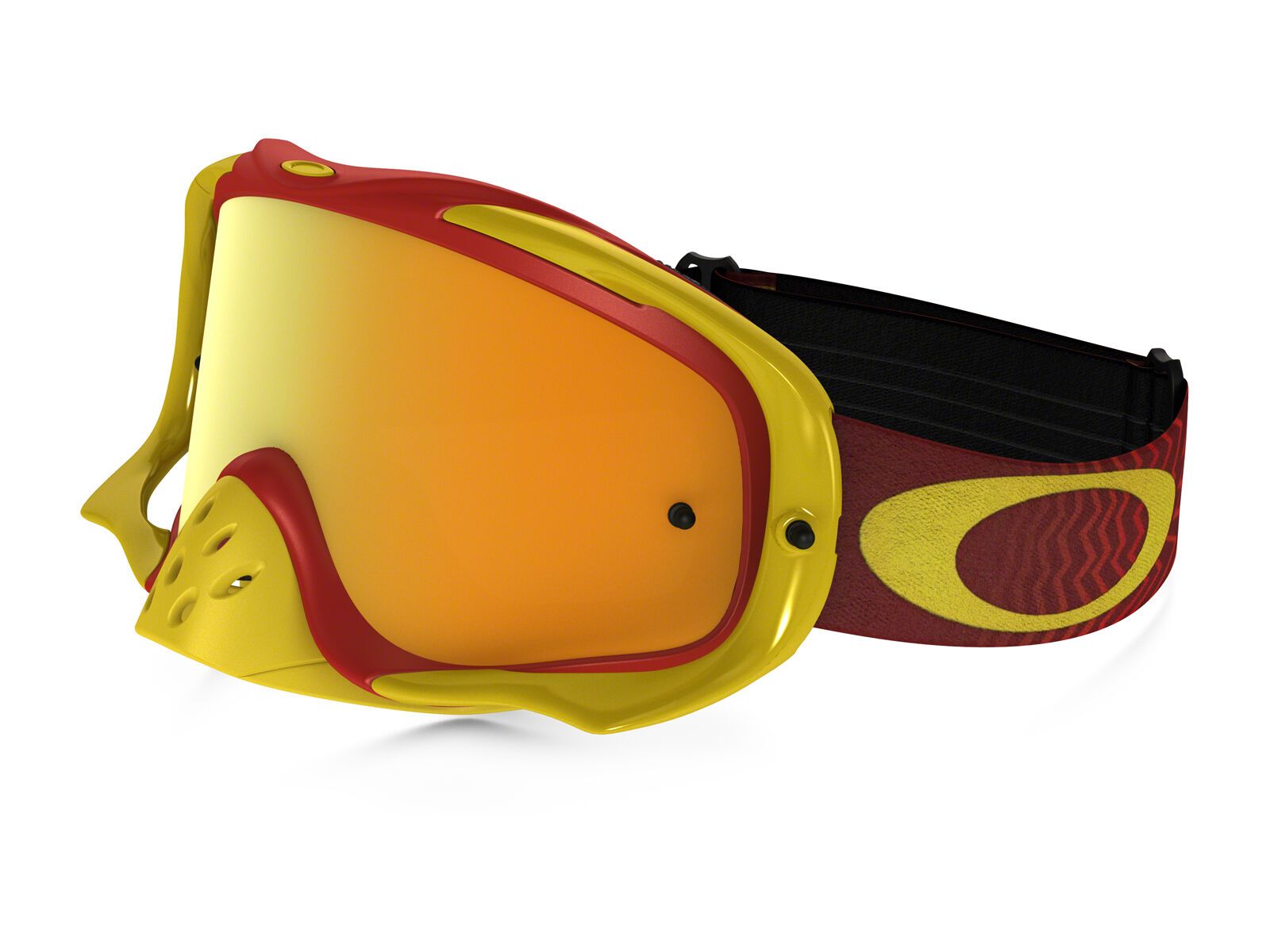 Oakley Crowbar MX inkl. Wechselscheibe, shockwave red/yellow/Lens: 24k iridium - Bild 1