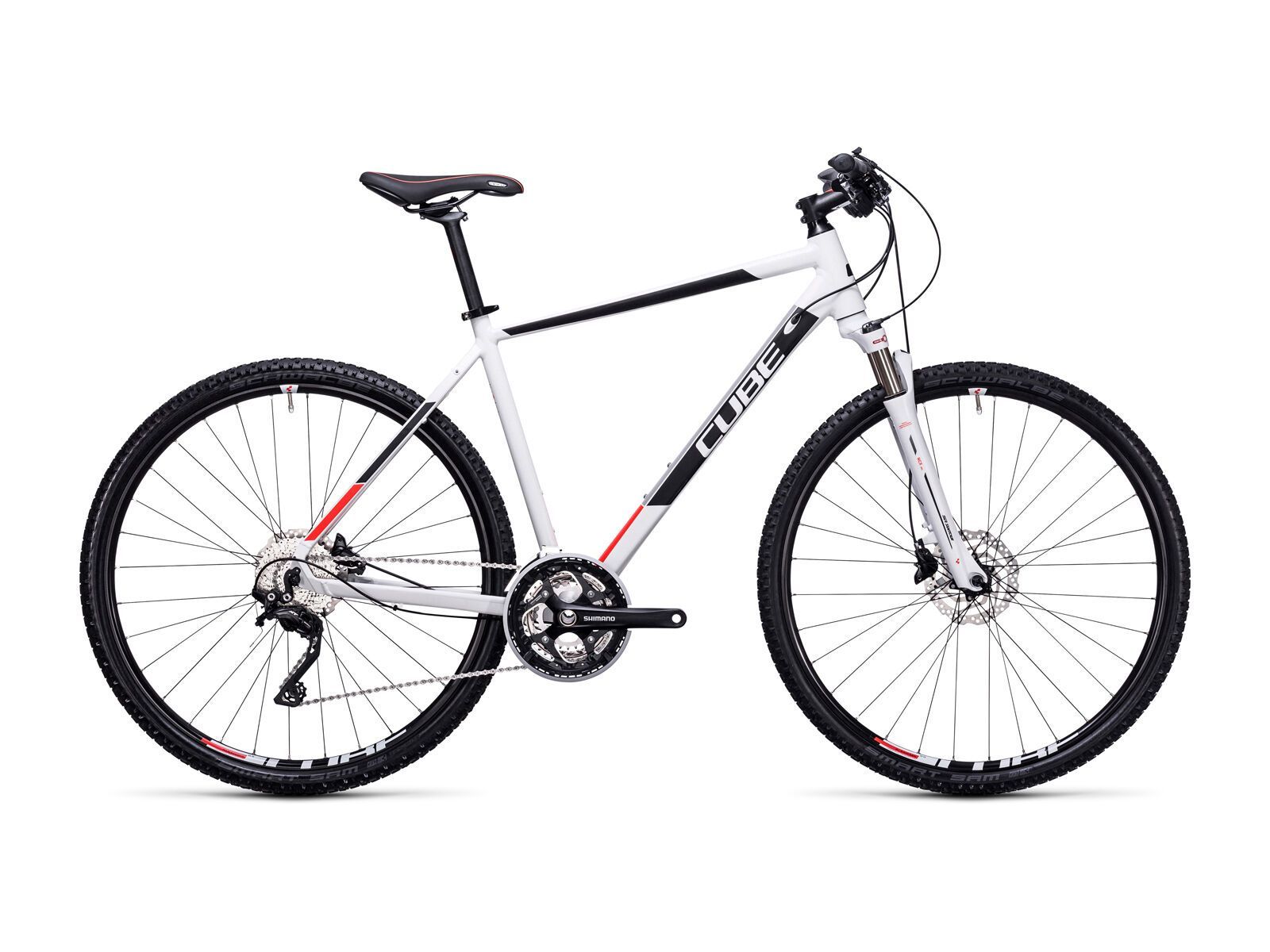 *** 2. Wahl *** Cube Cross 2017, white´n´flashred - Fitnessbike | Größe 50 cm - Bild 1