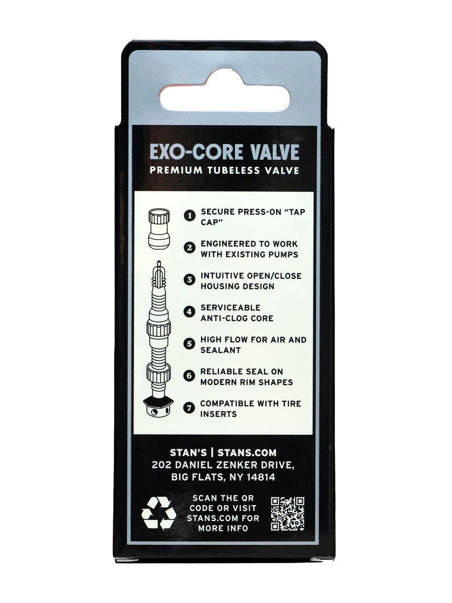 Stan's NoTubes Tubeless Exo-Core Valves - Medium, black - Bild 5