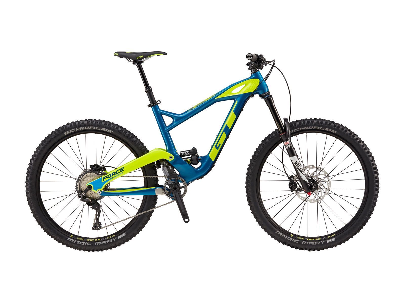 GT Force Carbon Expert, gloss mustang teal w/ neon yellow & cyan - Bild 1