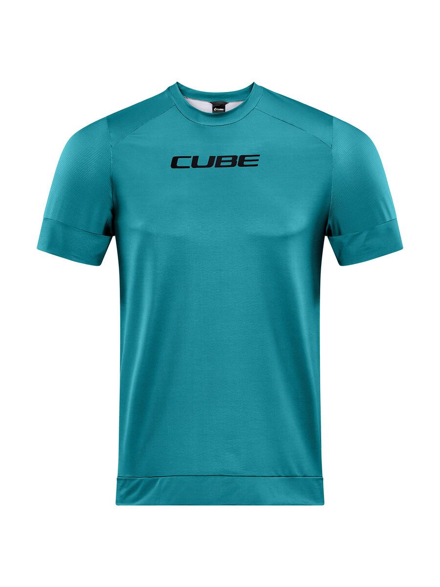 Cube ATX Rundhalstrikot kurzarm, light blue - Bild 1