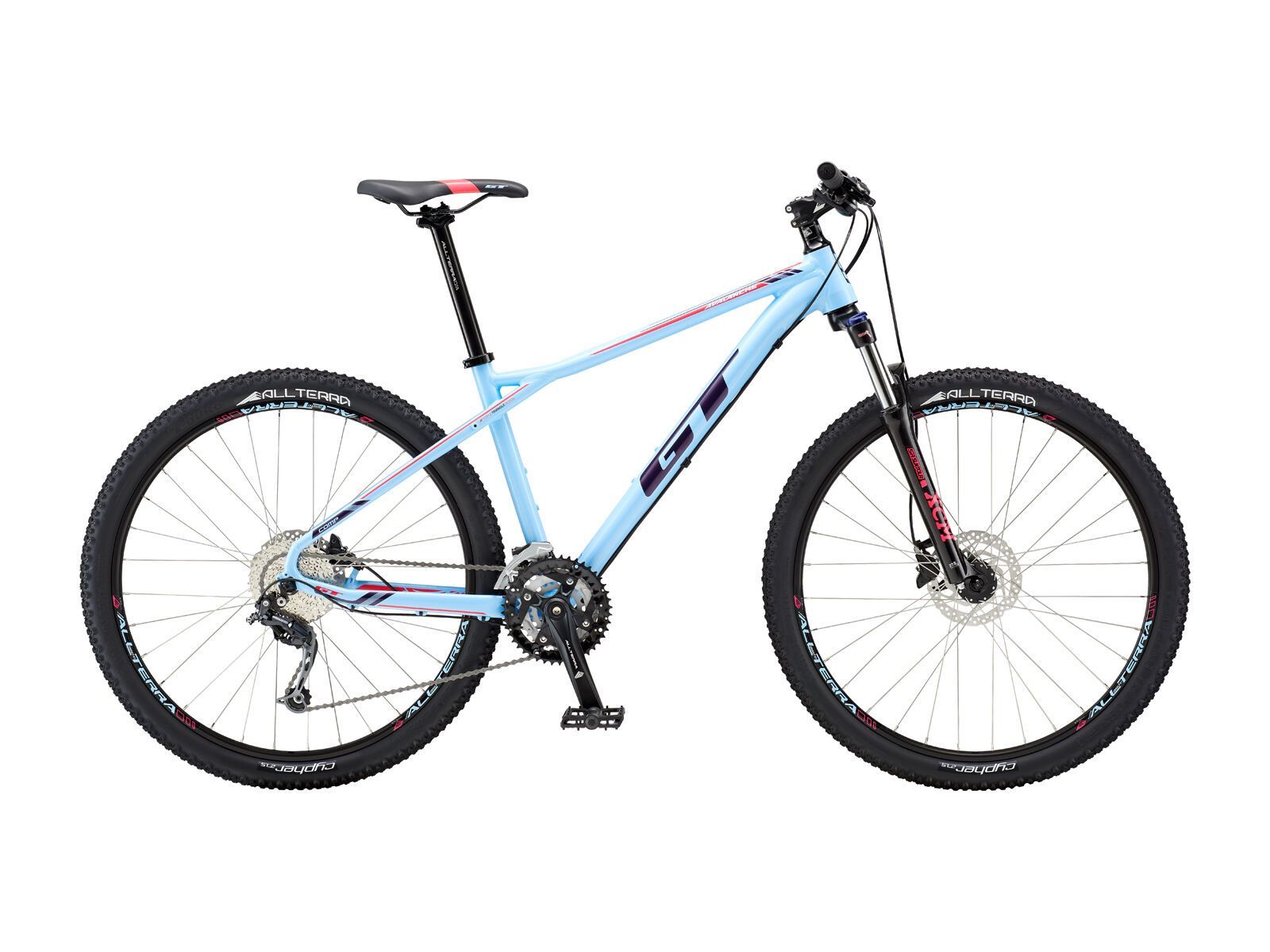 GT Avalanche Comp Womens, gloss skyblue w/ deep plum & hot pink - Bild 1