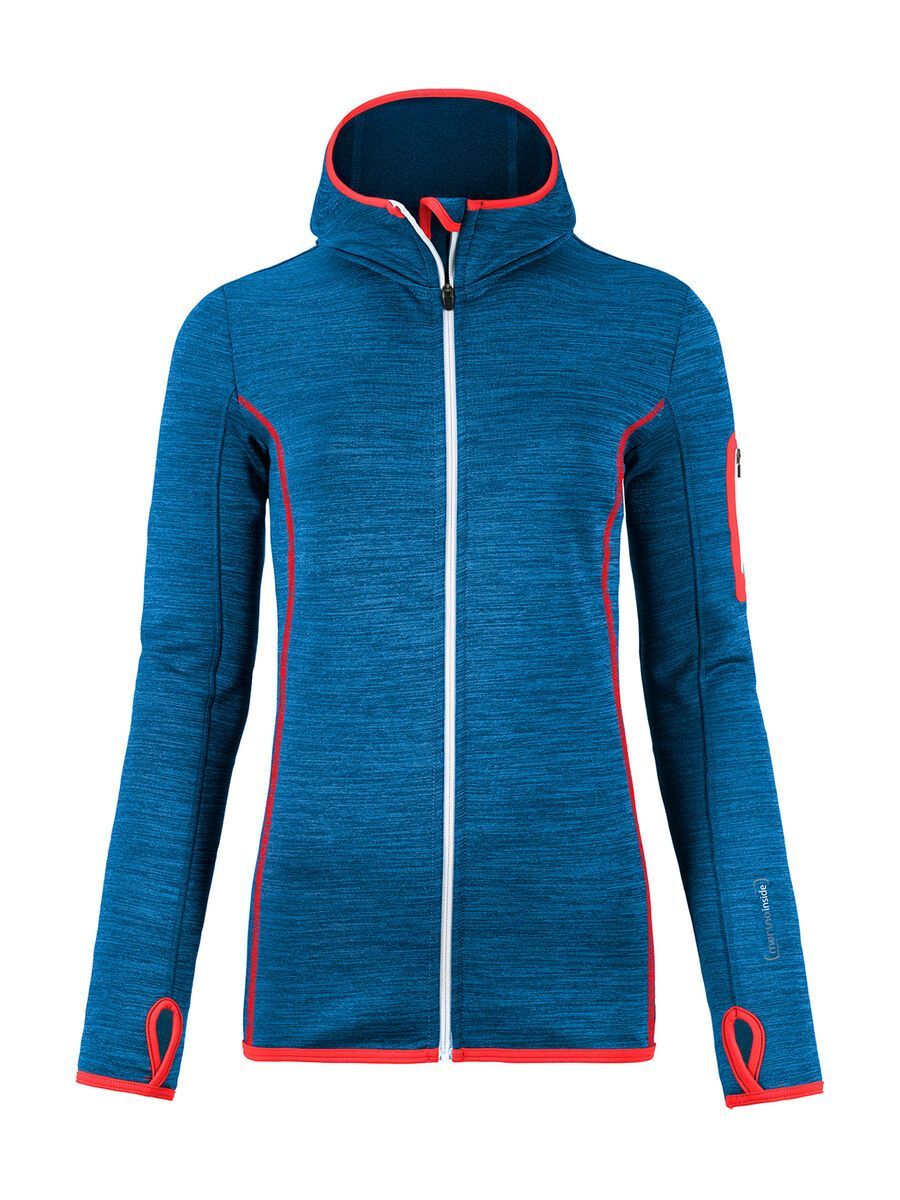 Ortovox Merino Fleece Melange Hoody W, navy blend - Bild 1