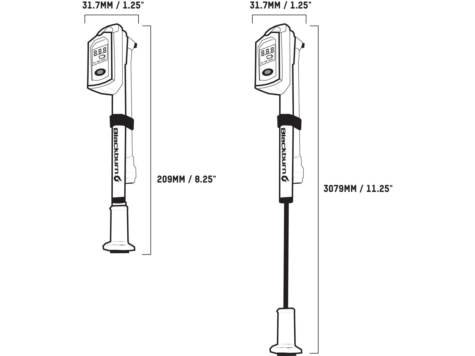 Blackburn Honest Digital Shock Mini-Pump - Bild 5