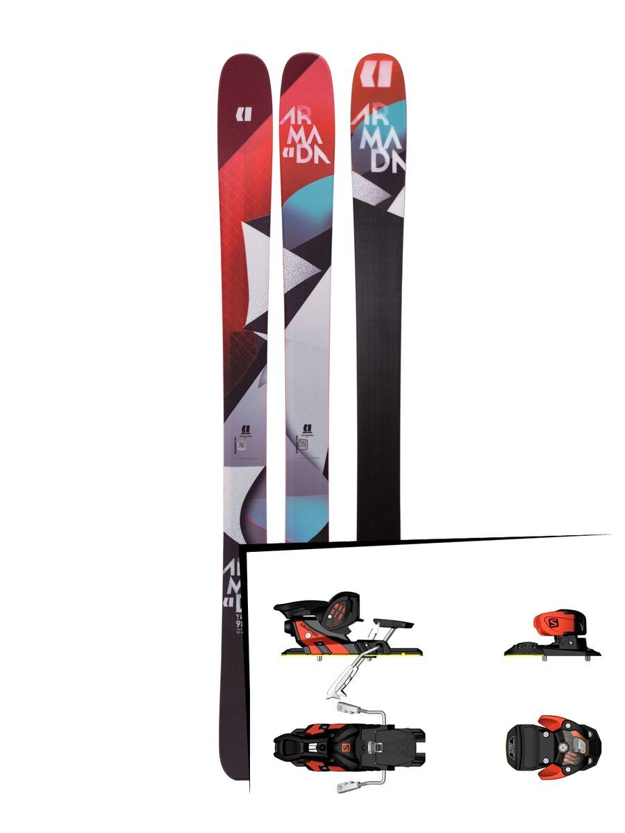 Set: Armada Trace 98 2019 + Salomon Warden MNC 13 white/black/orange - Bild 1