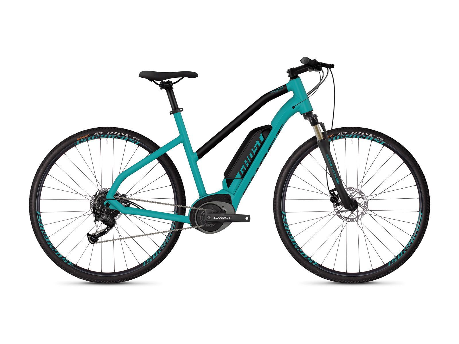 Ghost Hybride Square Cross B1.8 W AL, electric blue/jet black - Bild 1