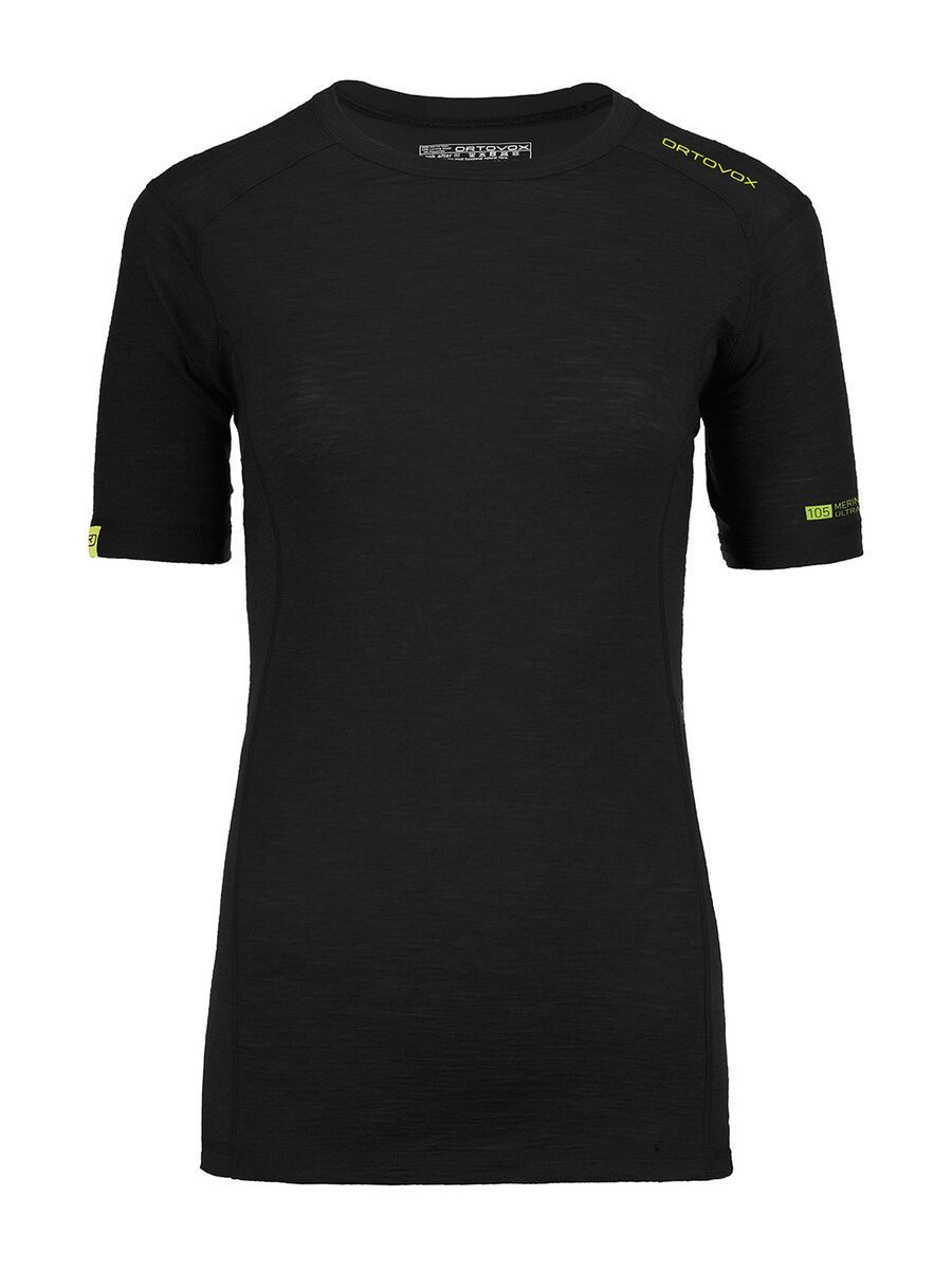 Ortovox 105 Merino Ultra Short Sleeve W, black raven - Bild 1