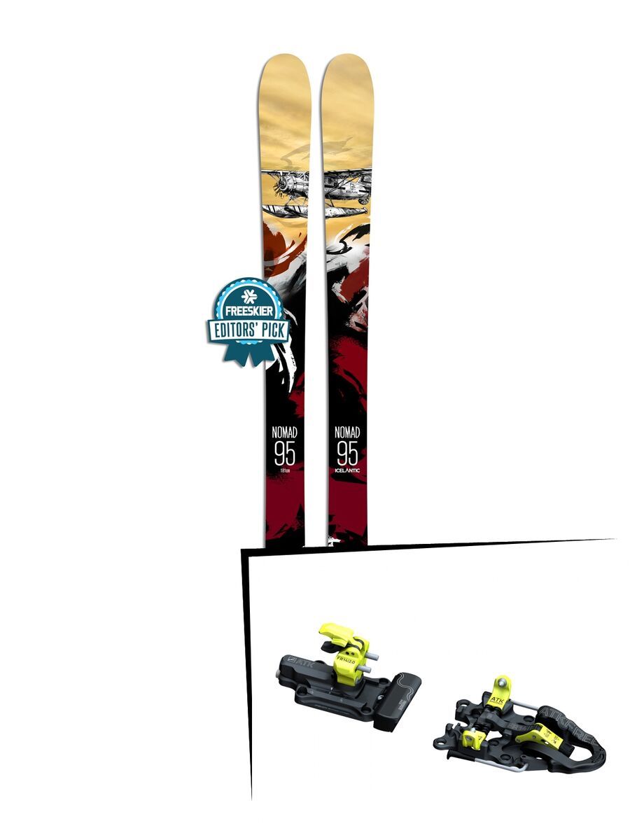 Set: Icelantic Nomad 95 2018 + ATK Freeraider 14 2.0 - Bild 1