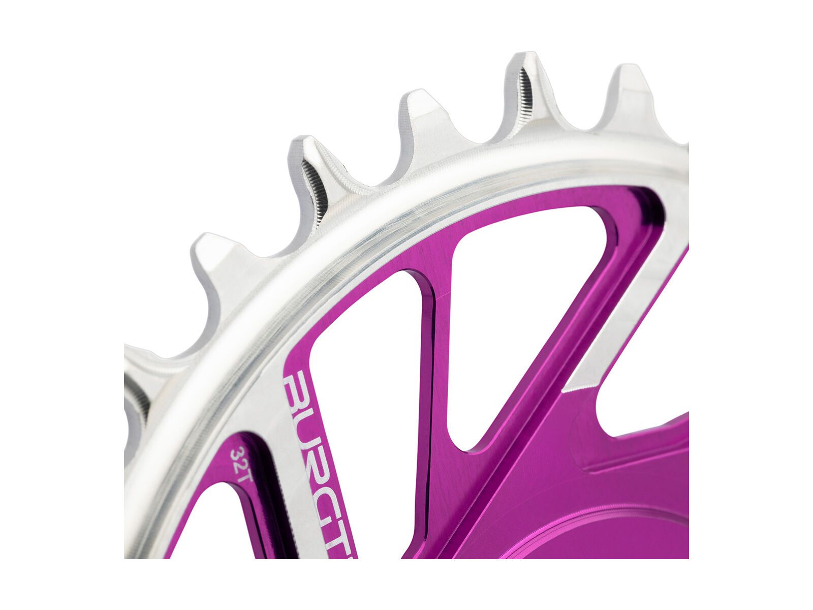 Burgtec 3 mm Offset Thick Thin Chainring SRAM 8-Bolt, purple rain - Bild 12