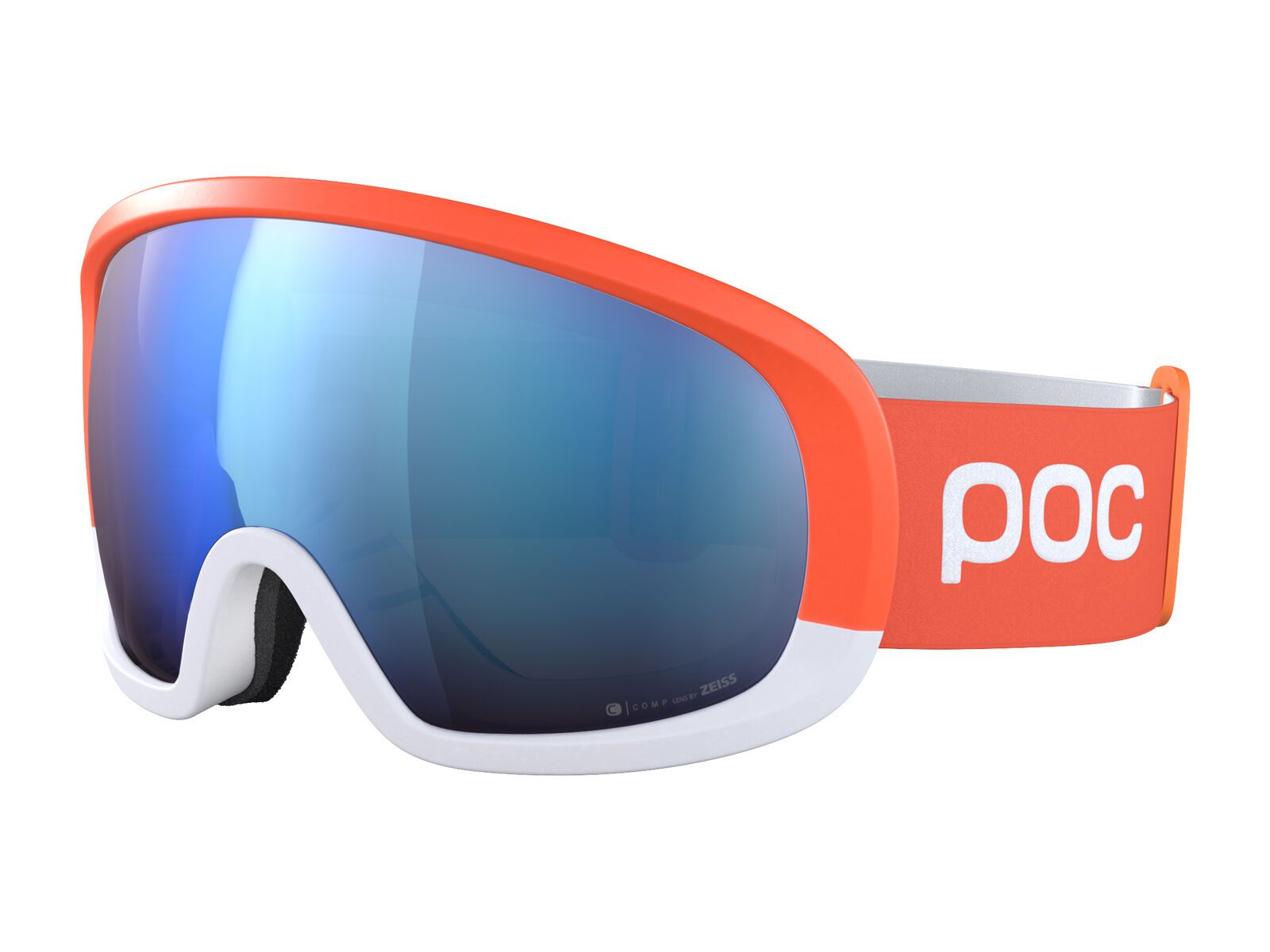 POC Fovea Mid Race Clarity Hi. Int. Partly Sunny Blue, zink orange/hydrog. white - Bild 1