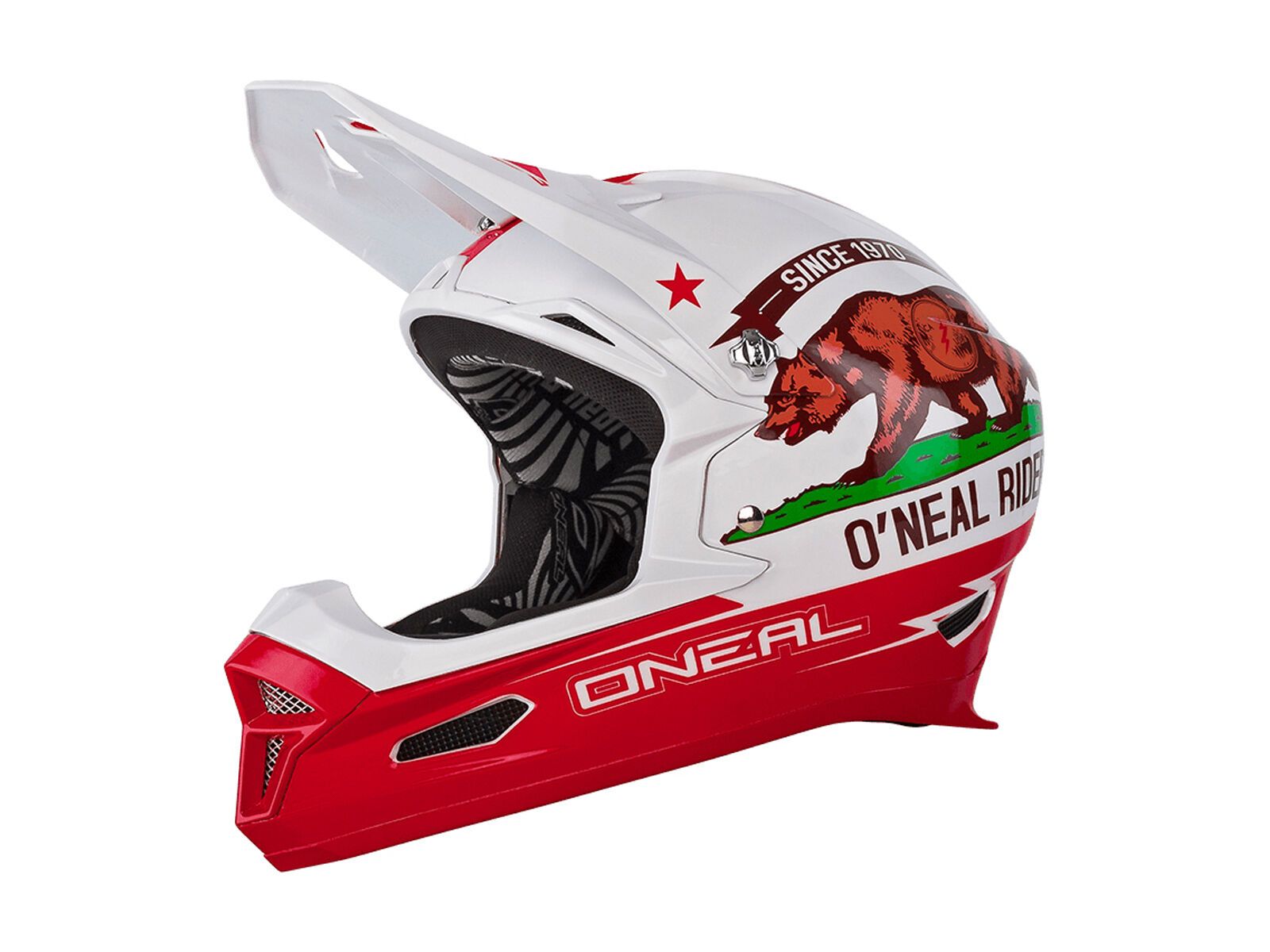 ONeal Fury RL Helmet California, white/red - Bild 1