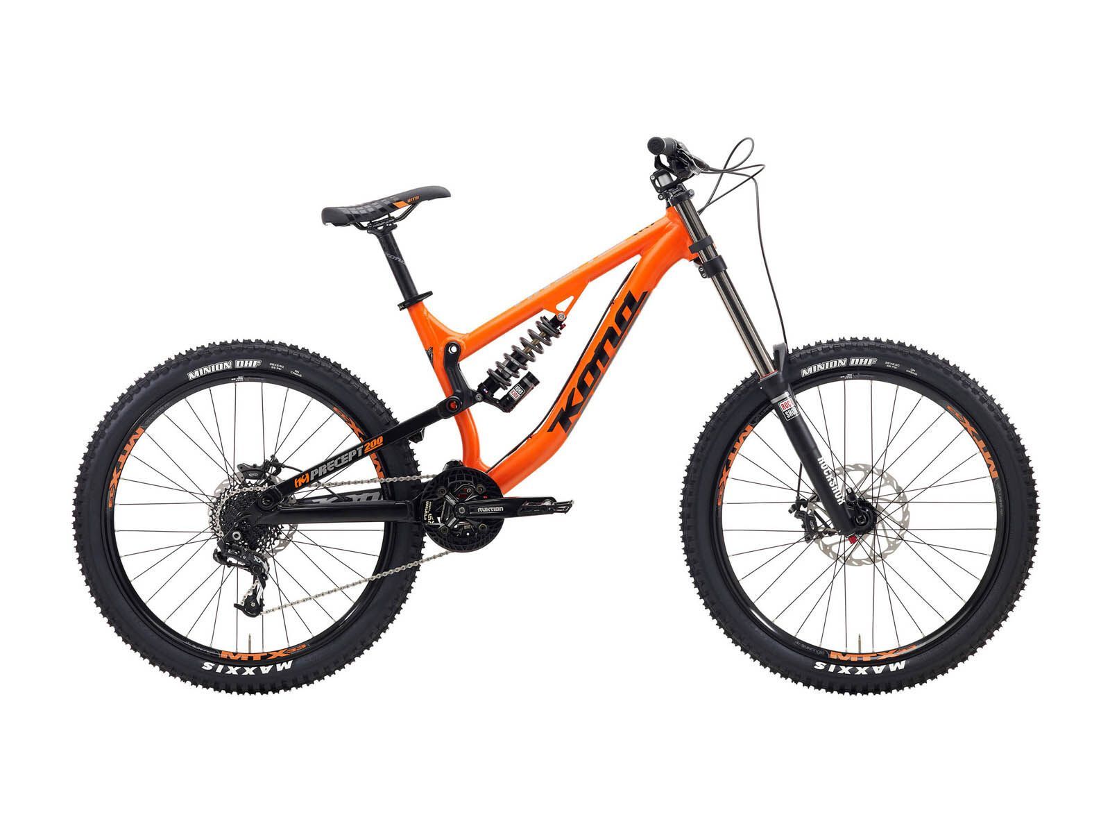 Kona Precept 200, Matt Orange & Black w/Silver and White - Bild 1