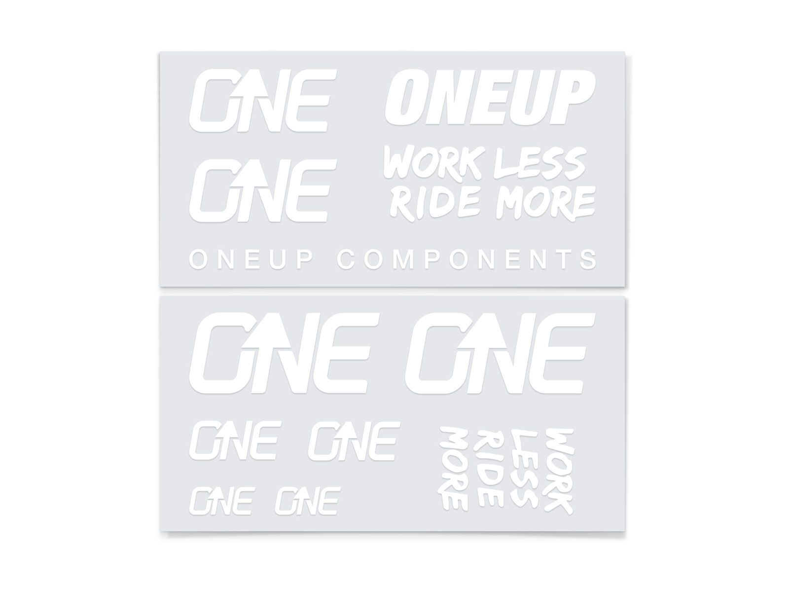 OneUp Components Decal Kit Carbon Handlebar, white - Bild 1