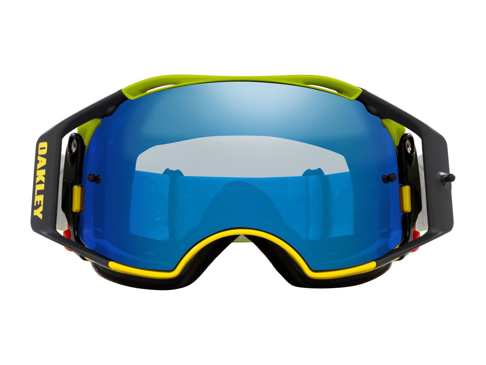 Oakley Airbrake MTB Troy Lee Designs, Black Ice Iridium, revel yellow - Bild 3