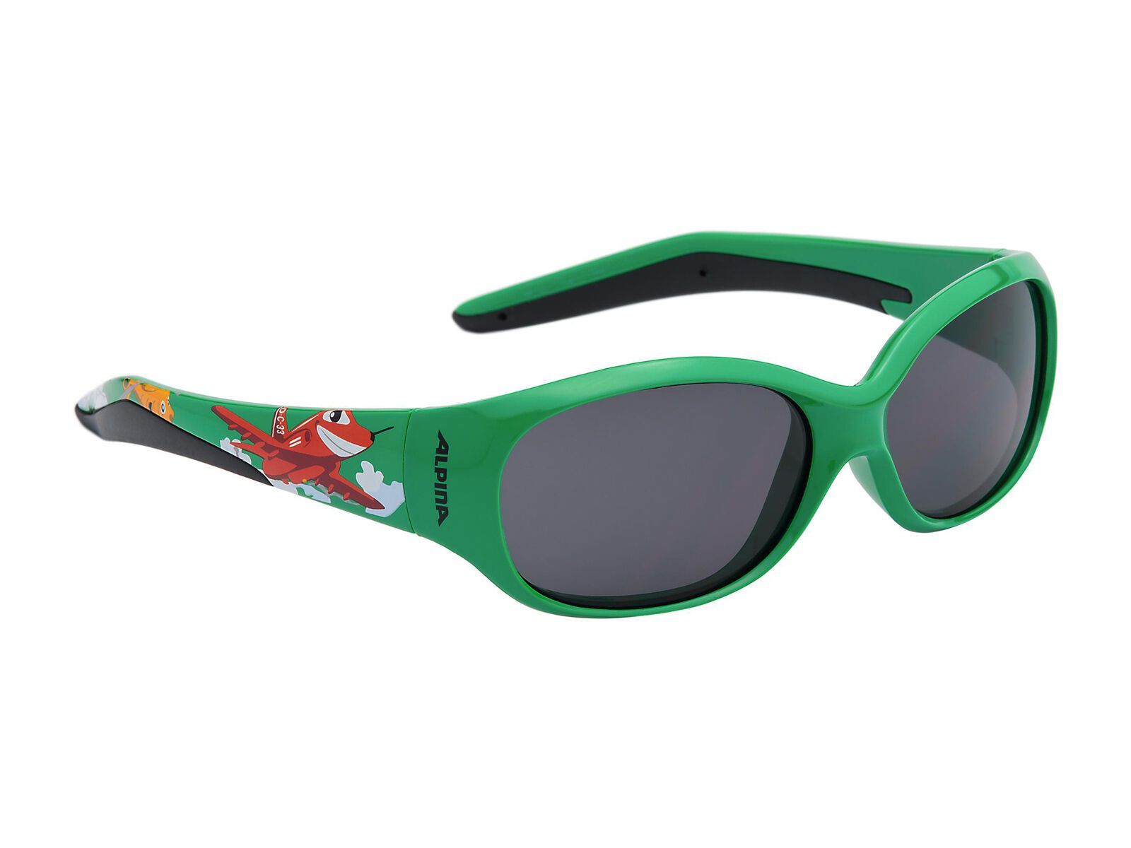 Alpina Flexxy Kids, green plane/Lens: ceramic black - Bild 1