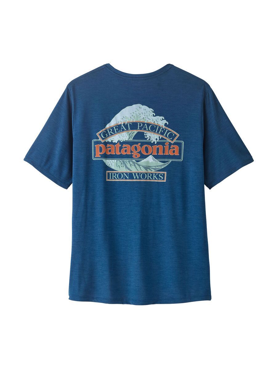 Patagonia Men's Cap Cool Daily Shirt - Great Waves, clement blue/light clement blue x-dye - Bild 2