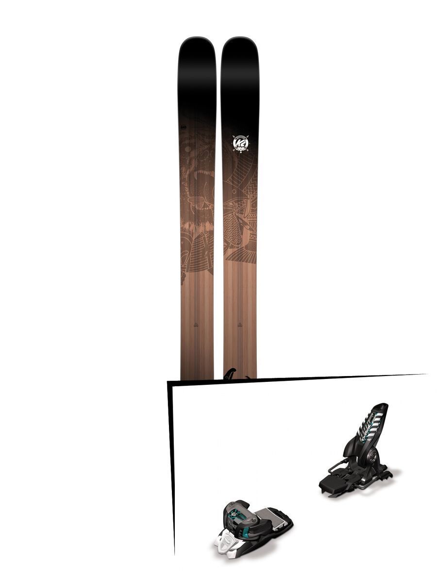Set: K2 SKI Pettitor 2017 + Marker Griffon 13, 136 mm 2015, black/white/teal - Skiset - Bild 1