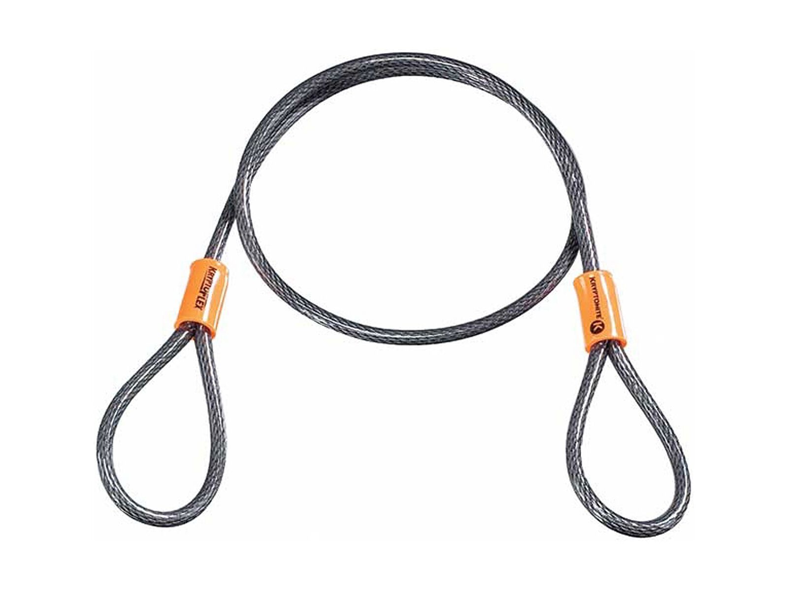 Kryptonite KryptoFlex 525 Double Loop Cable - 0,5/76 cm, gelb/schwarz - Bild 1