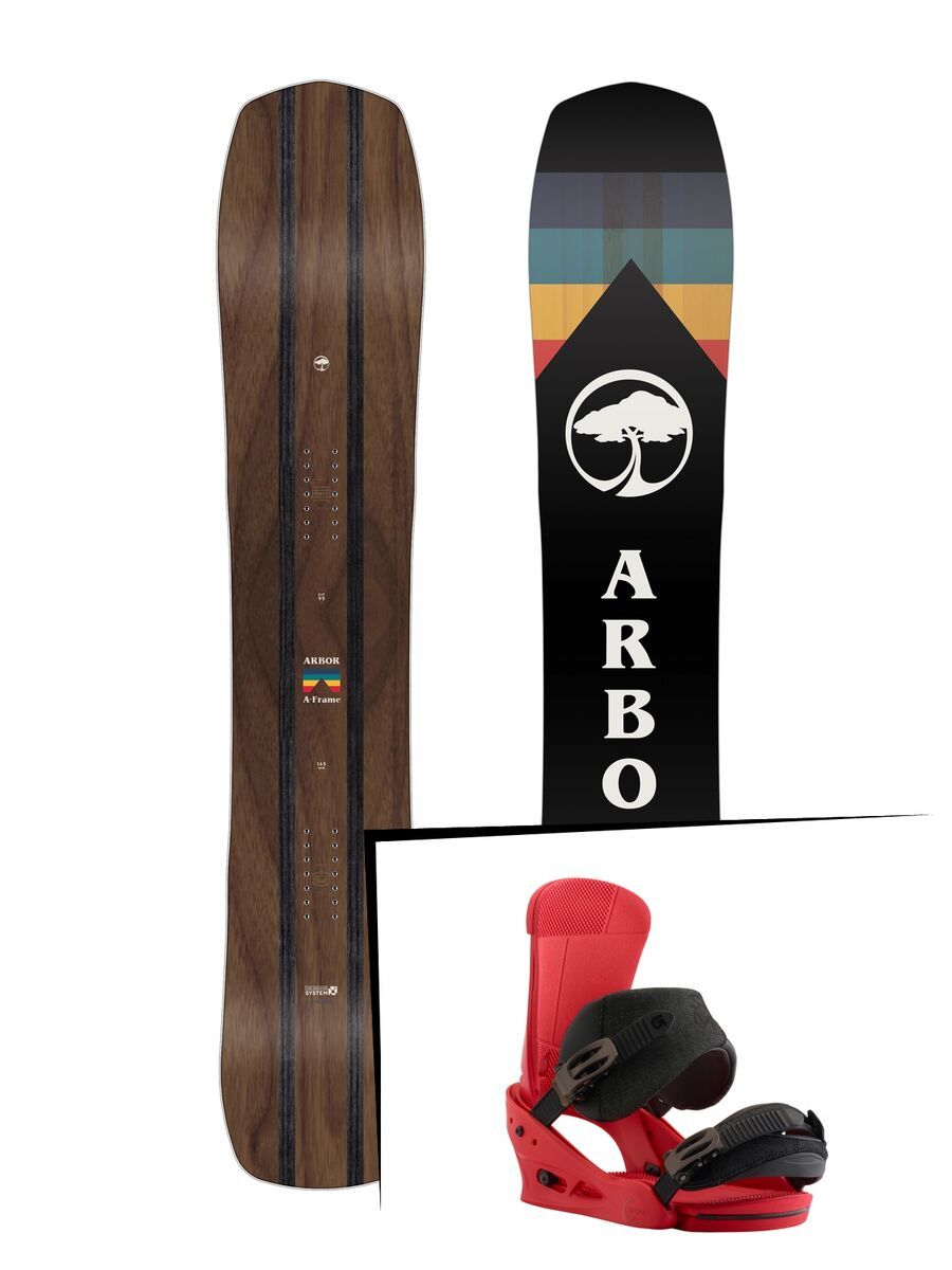 Set: Arbor A-Frame 2019 + Burton Custom ready - Bild 1
