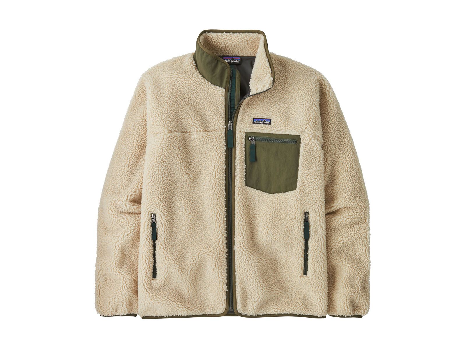 Patagonia Men's Classic Retro-X Jacket, dark natural w/basin green - Bild 1