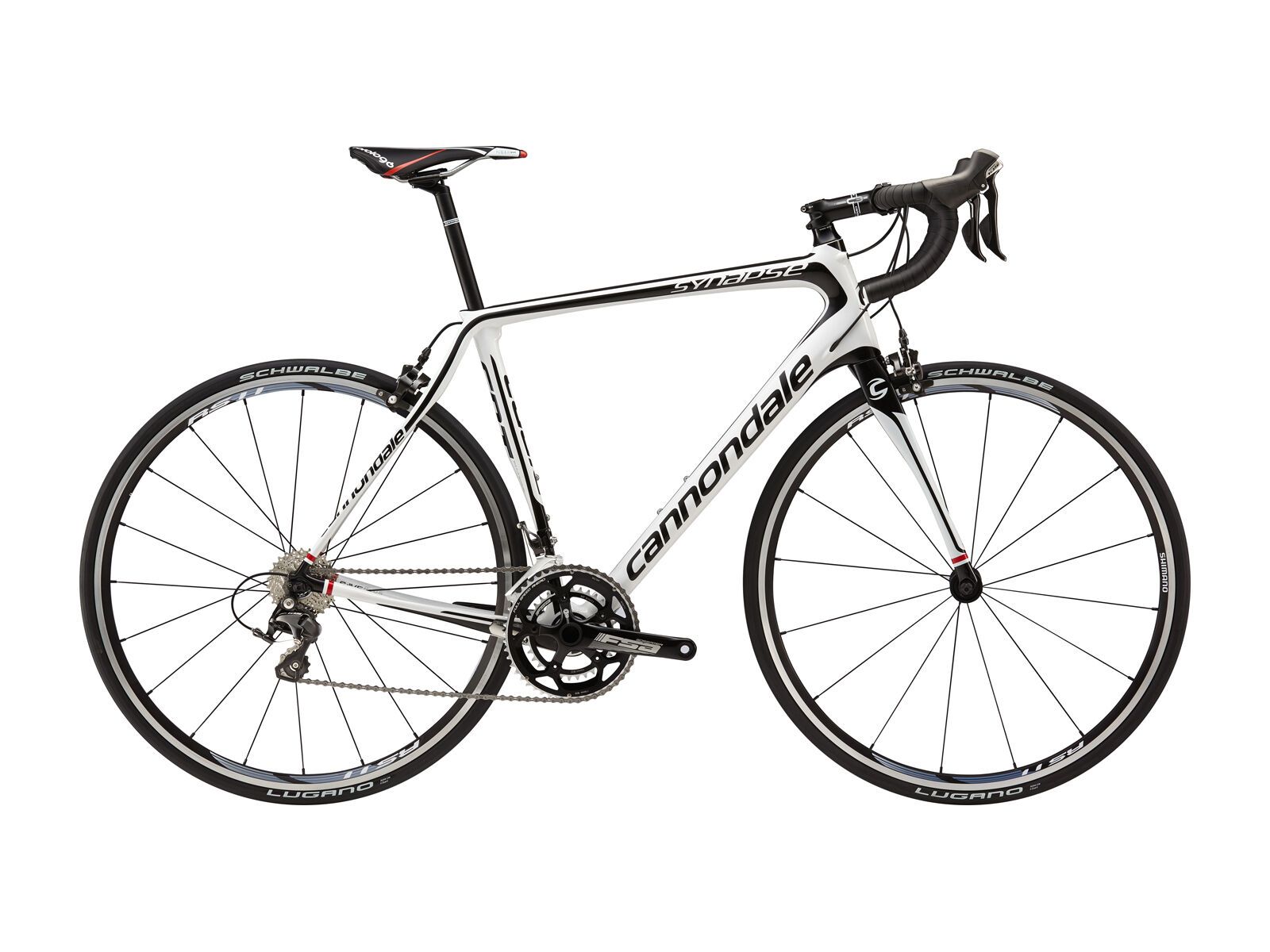 Cannondale Synapse Carbon 105 5, magnesium white with jet black, gloss - Bild 1