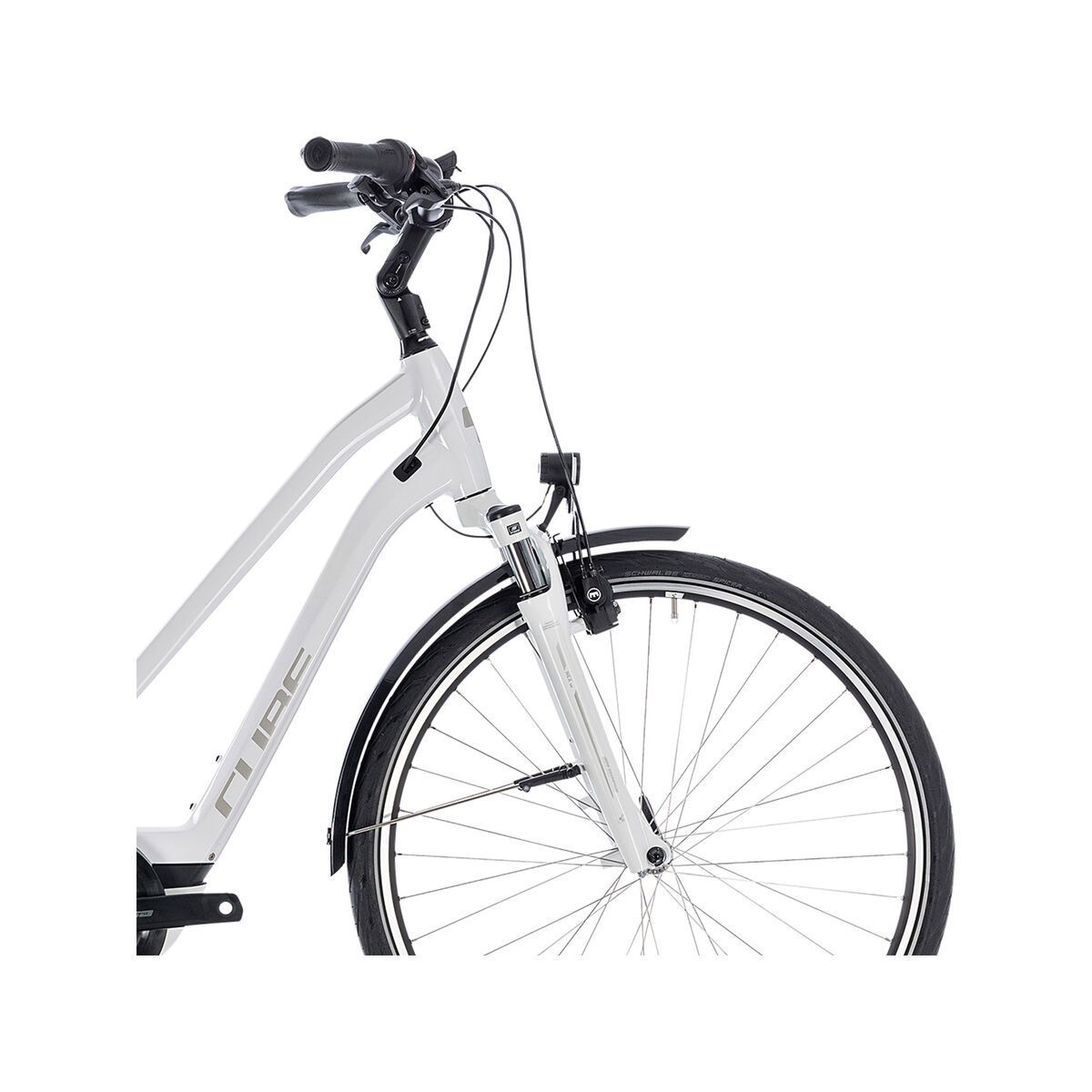 Cube Town Hybrid ONE 400 Trapeze, white´n´silver - Bild 7