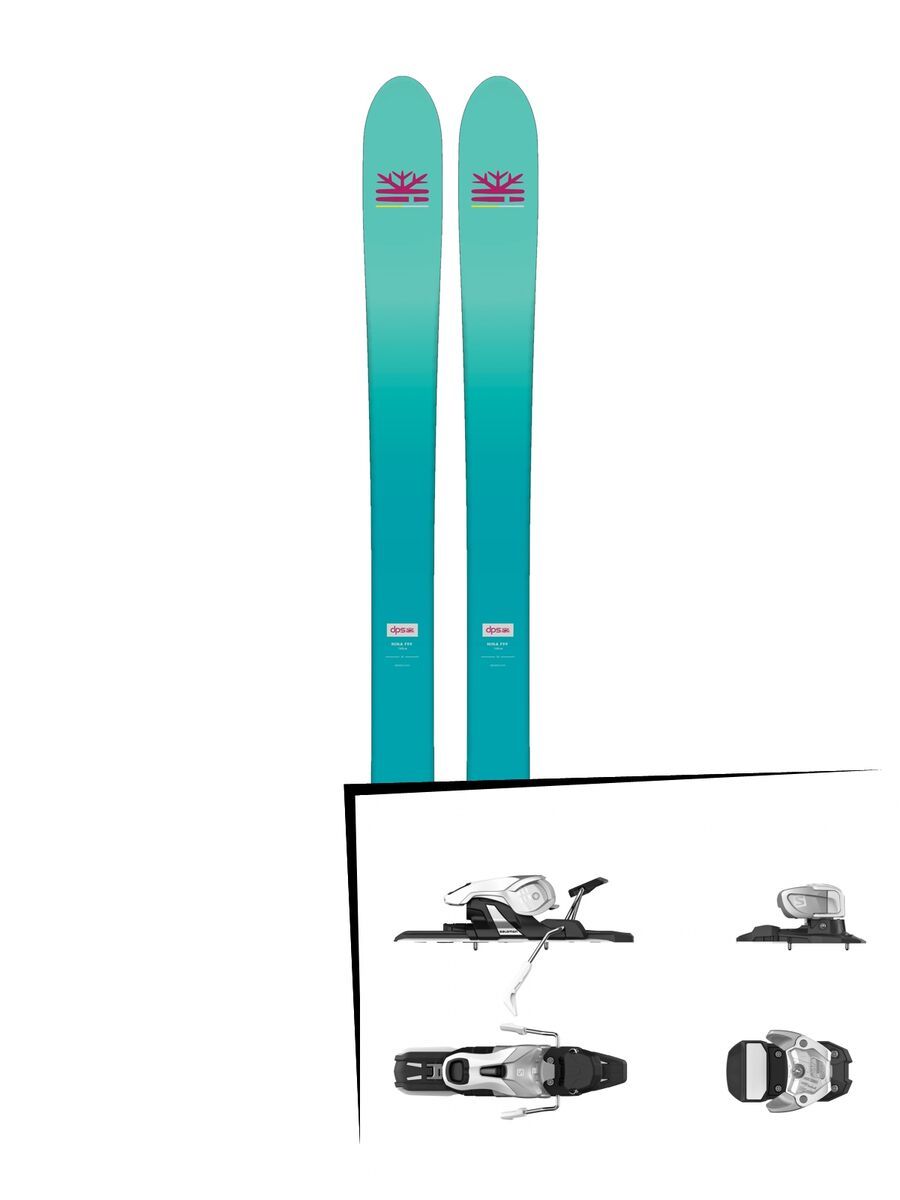 Set: DPS Skis Nina F99 Foundation 2018 + Salomon Warden 11 silver/white - Bild 1