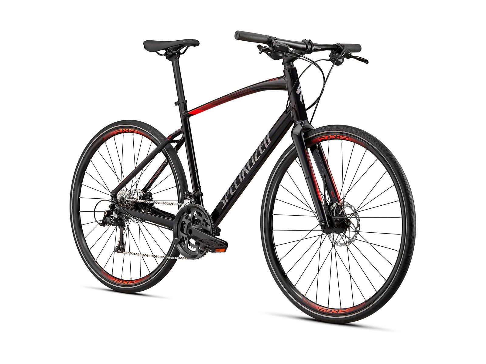 Specialized Sirrus 3.0, gloss cast black/rocket red/satin black reflective - Bild 2