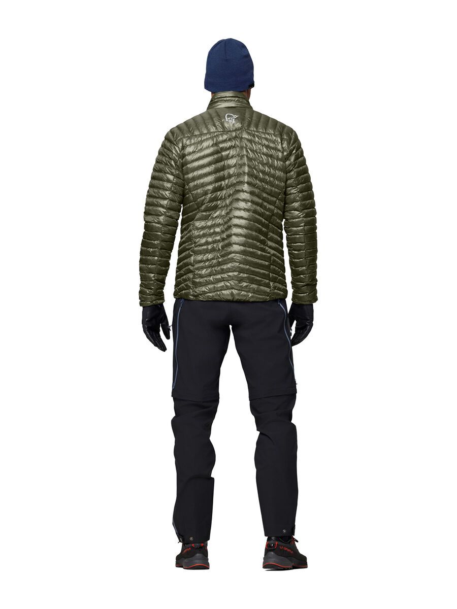 Norrona trollveggen down800 super light Jacket M's, deep lichen green - Bild 7