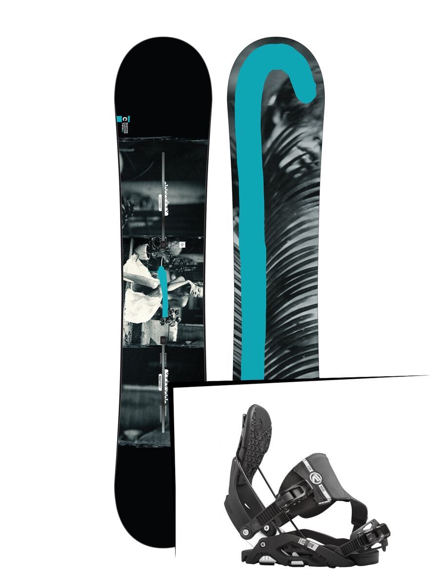 Set: Burton Custom Twin 2017 + Flow Nexus Hybrid (1513166S) - Bild 1