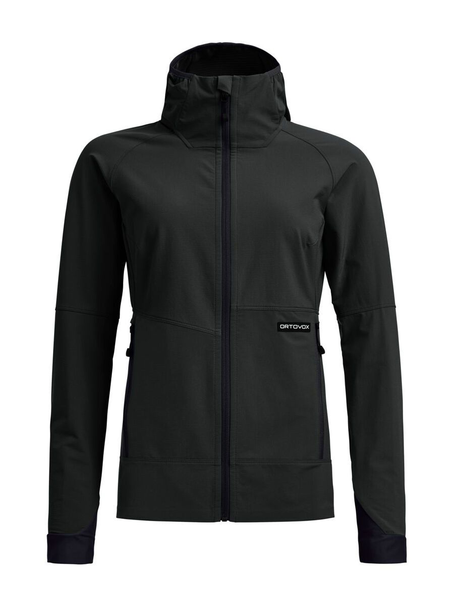 Ortovox Venet Softshell Hooded Jacket W, black raven - Bild 1