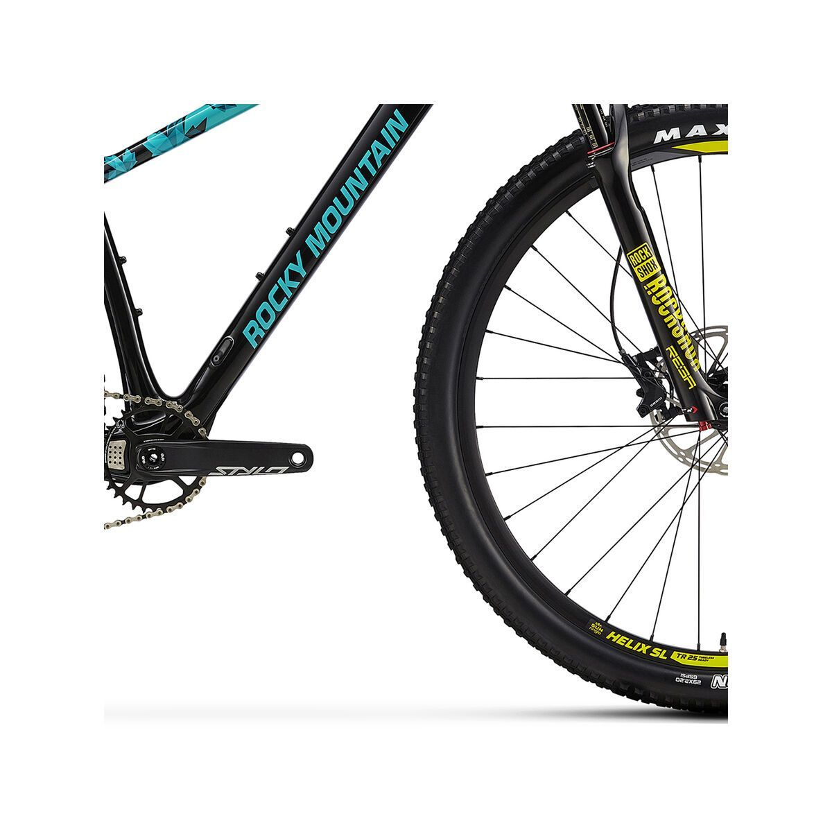 Rocky Mountain Vertex Carbon 50, black in black/billy ocean/acid rain - Bild 5